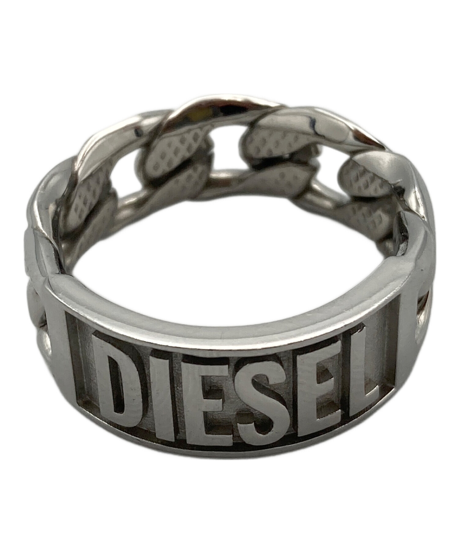 DIESEL リング 1978 ロゴ シルバーカラー　サイズ11.5号 中古・古着通販】DIESEL (ディーゼル) リング シルバー サイズ:11.5号