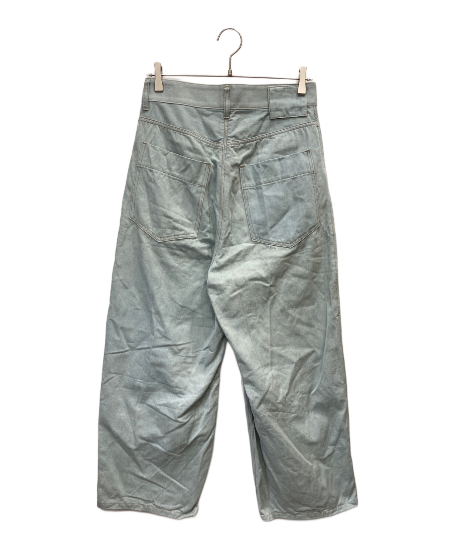 新品未使用　THE RERACS サイズ46 中古・古着通販】THE RERACS (ザ リラクス) THE WIDE DENIM スカイ