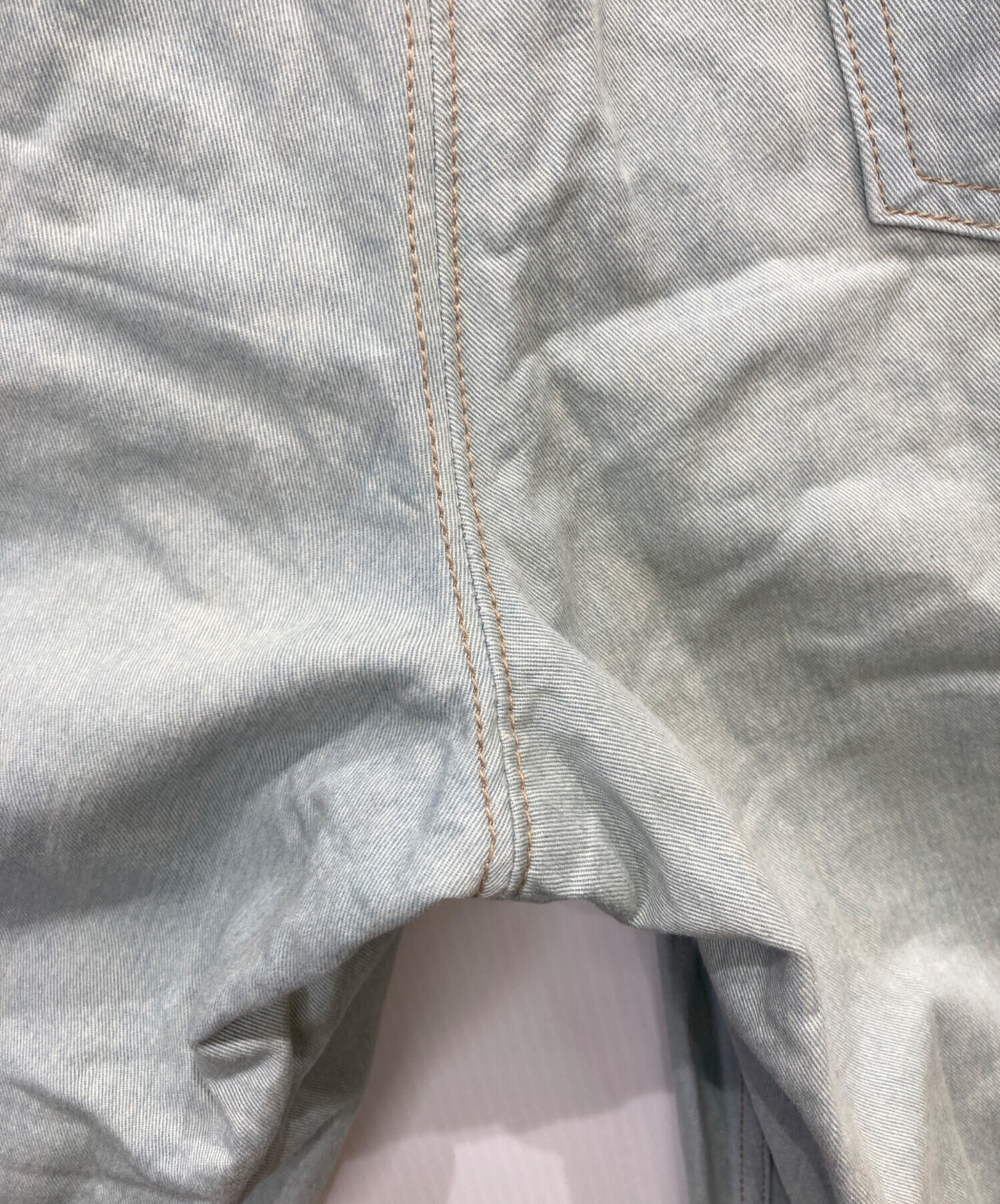 新品未使用　THE RERACS サイズ46 中古・古着通販】THE RERACS (ザ リラクス) THE WIDE DENIM スカイ