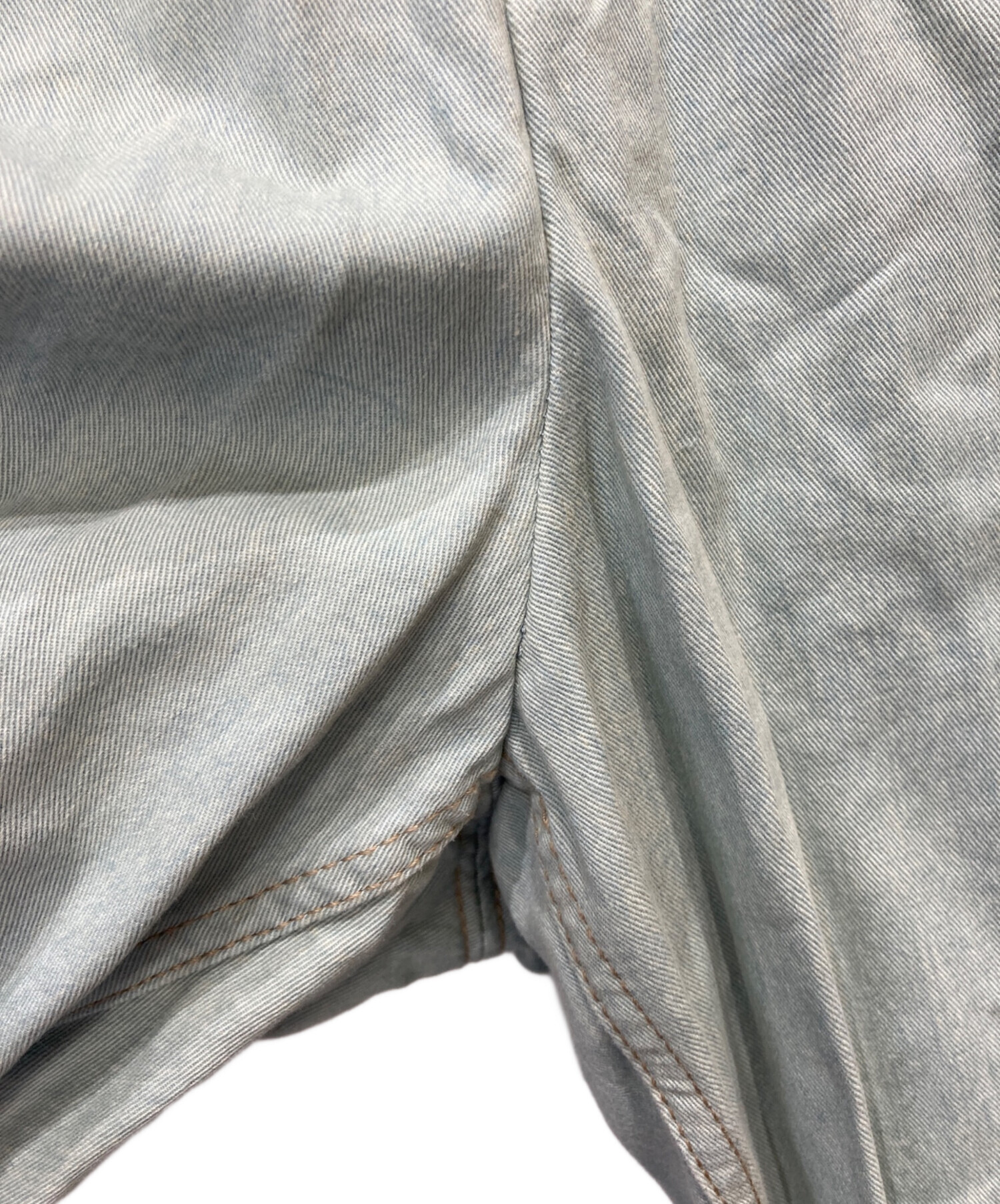 新品未使用　THE RERACS サイズ46 中古・古着通販】THE RERACS (ザ リラクス) THE WIDE DENIM スカイ