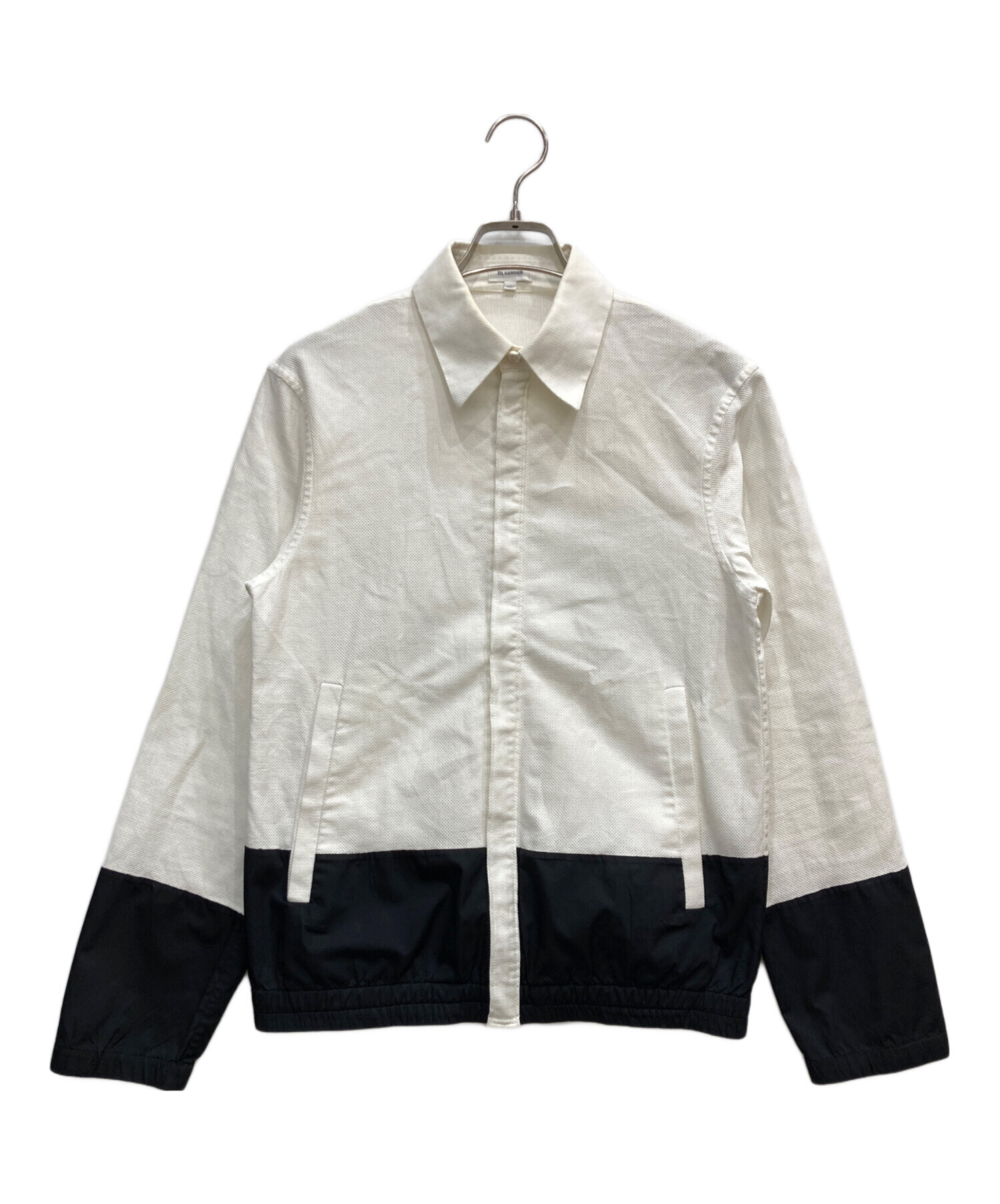 中古・古着通販】JIL SANDER (ジルサンダー) バイカラーシャツ 中古・古着通販】JIL SANDER (ジルサンダー) バイカラーシャツ