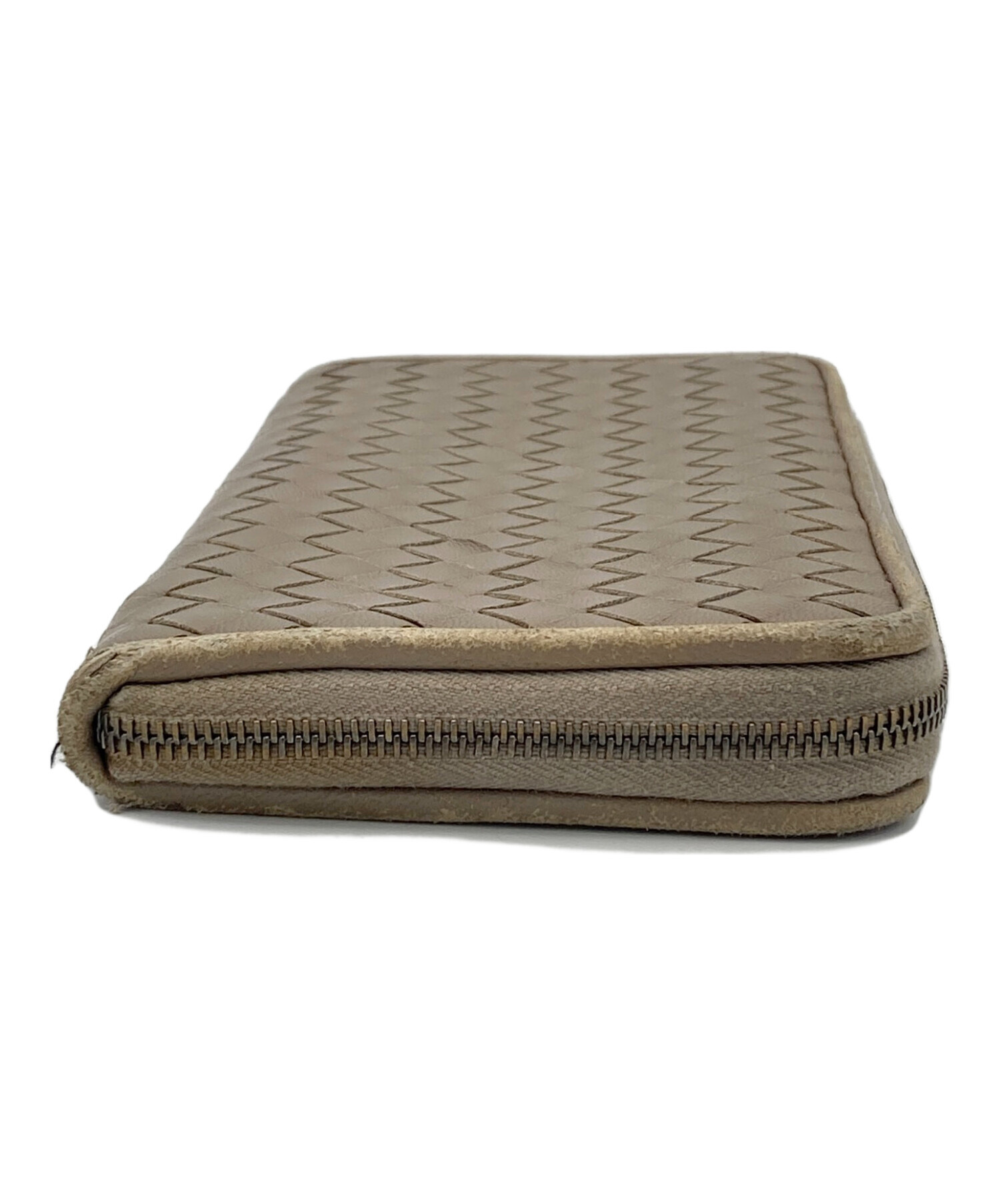 中古・古着通販】BOTTEGA VENETA (ボッテガベネタ) 長財布 ブラウン 