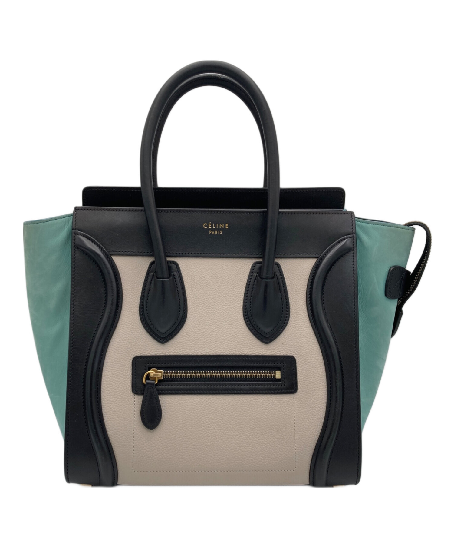 CELINE セリーヌ ラゲージ マイクロショッパー グレー ブランド 