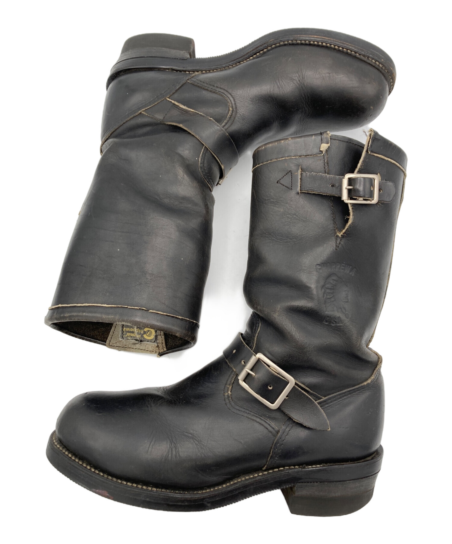 中古・古着通販】CHIPPEWA (チペワ) ロングブーツ ブラック サイズ 