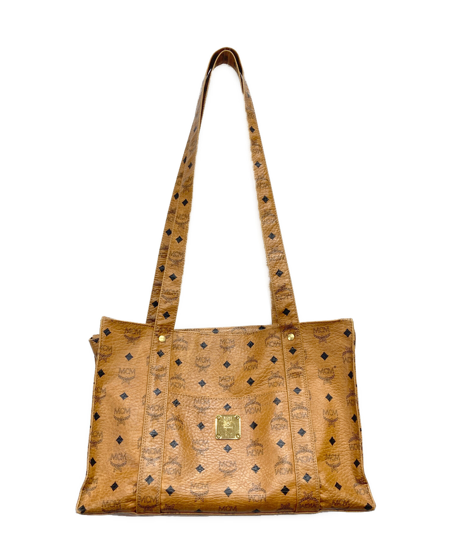 MCM トートバッグ　中古　正規品　本物 中古・古着通販】MCM (エムシーエム) トートバッグ オレンジ｜ブランド