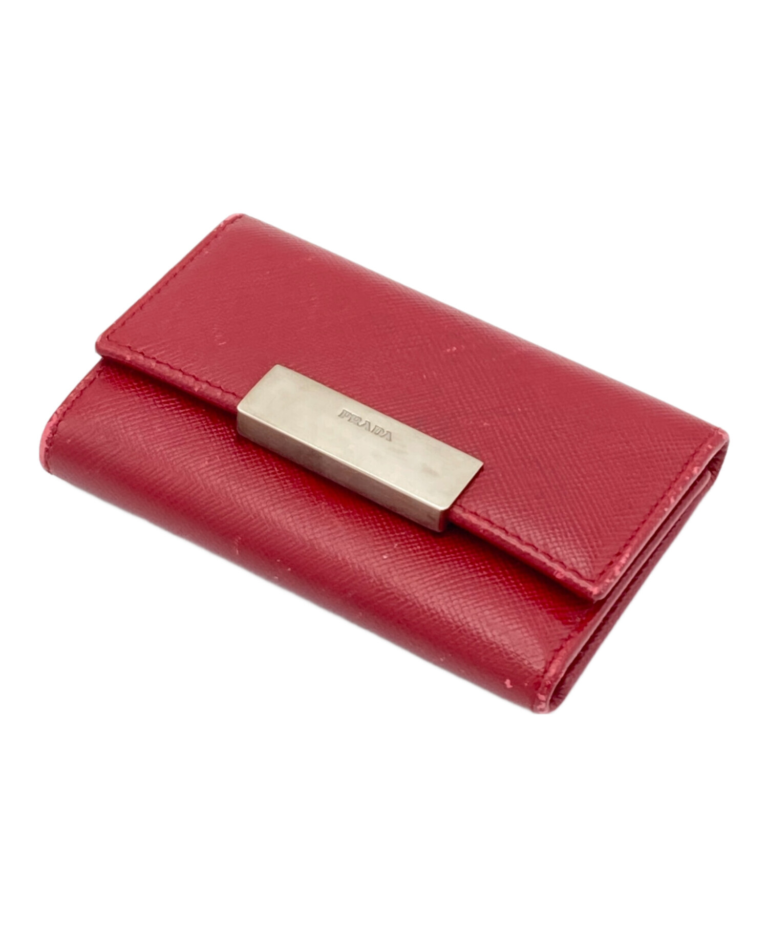 中古・古着通販】PRADA (プラダ) 6連キーケース レッド｜ブランド
