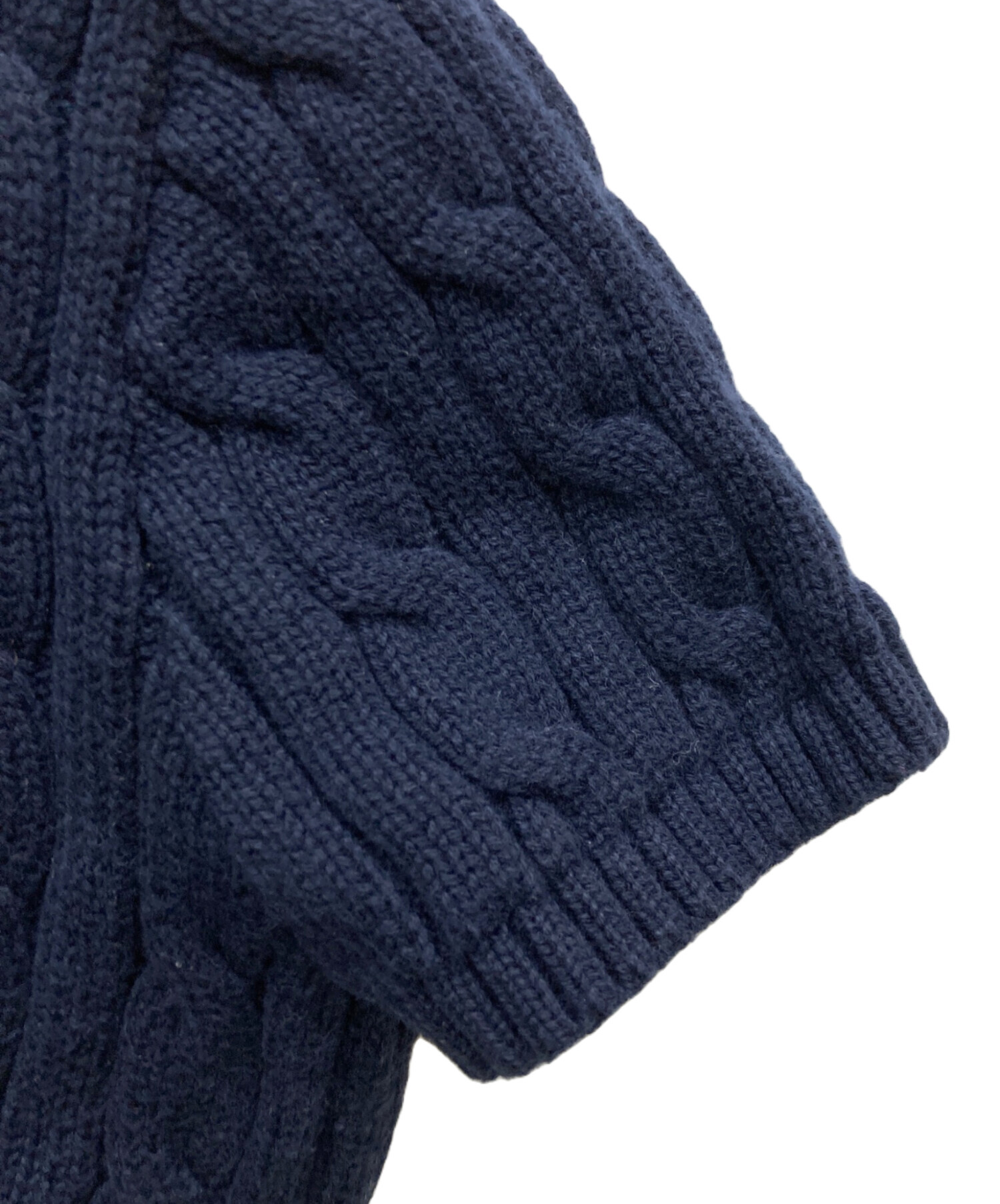 RALPH LAUREN レイヤードニットセーター ネイビー サイズUSXS/RN41381/XS/レディースインナー/Sランク/83【中古】 RALPH LAUREN レイヤードニットセーター ネイビー サイズUSXS/RN41381