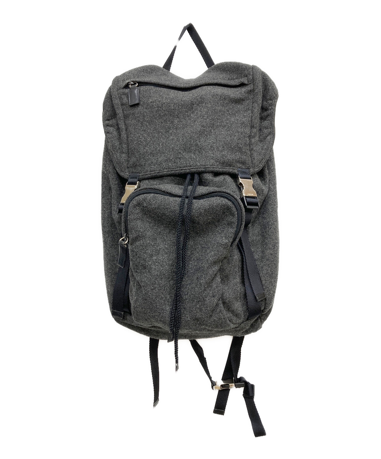 中古・古着通販】PRADA (プラダ) ウールリュック グレー｜ブランド 