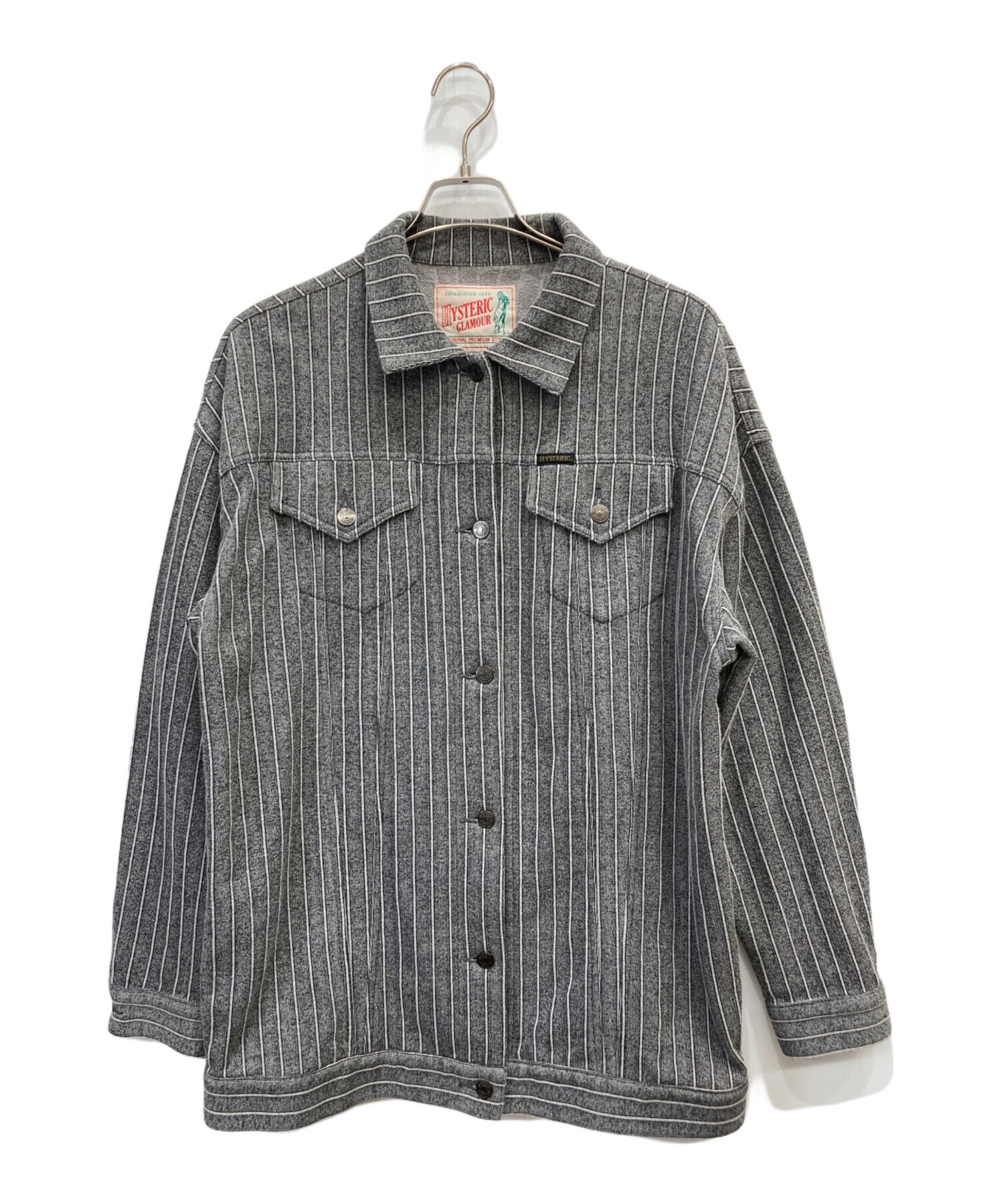 HYSTERIC GLAMOUR ストライプ テーラードジャケット M 中古・古着通販】Hysteric Glamour (ヒステリックグラマー) ストライプ