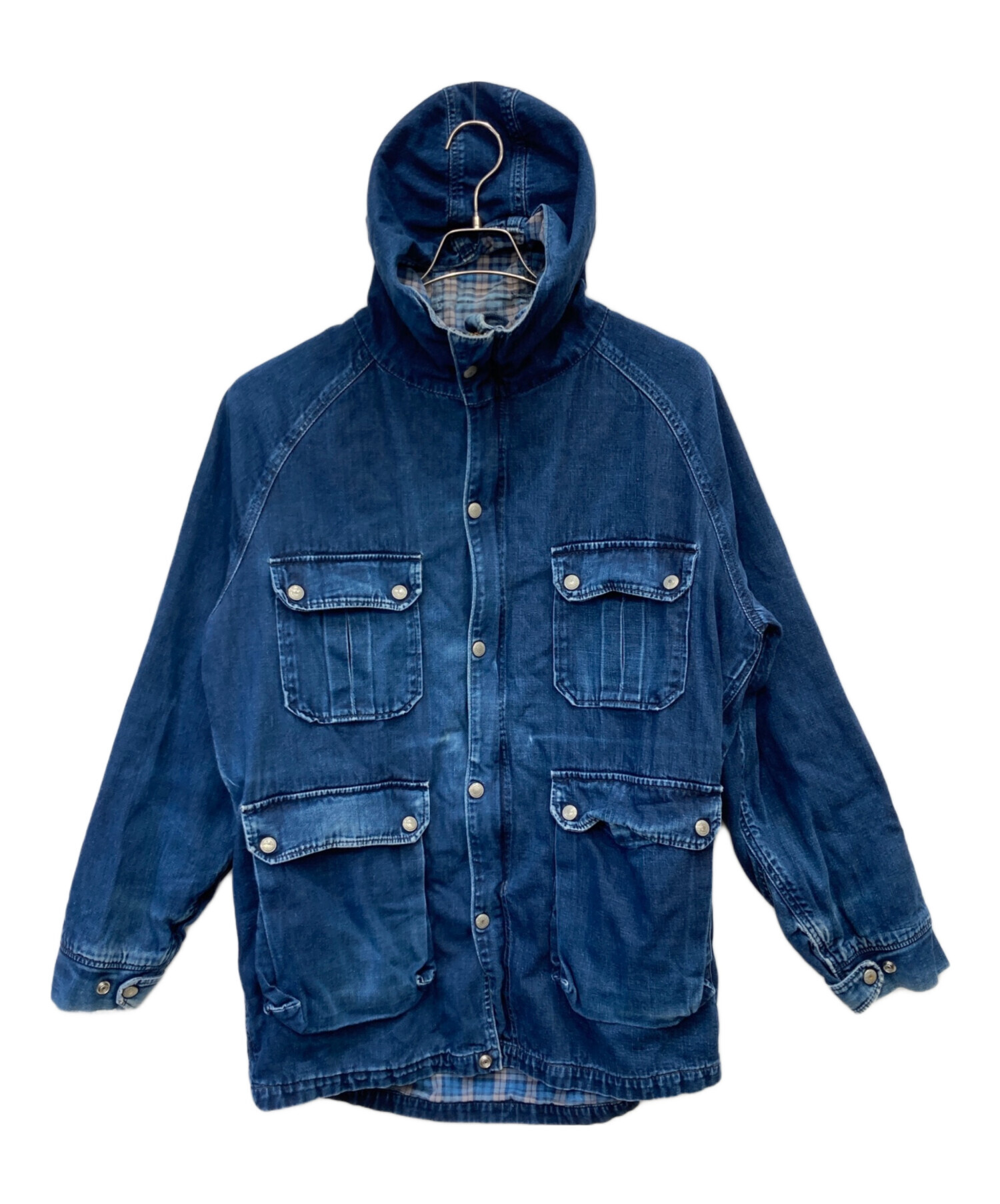 00s EVISU エヴィス カバーオール デニム インディゴ サイズ40 中古・古着通販】EVISU (エヴィス) デニムカバーオールジャケット