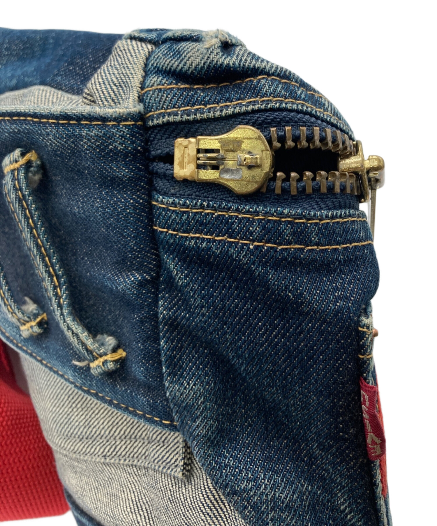 中古・古着通販】EVISU (エヴィス) デニムボディーバッグ インディゴ