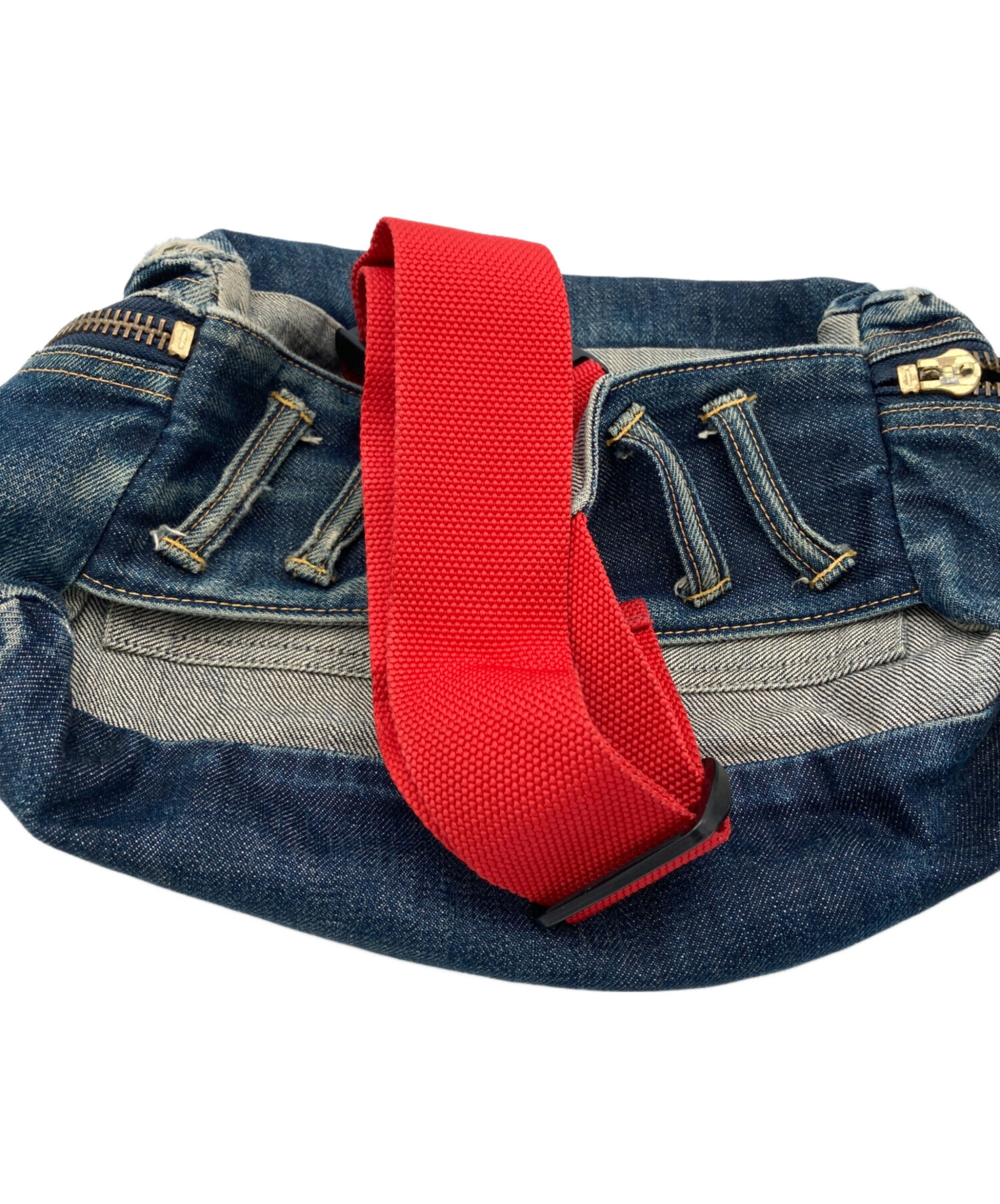 中古・古着通販】EVISU (エヴィス) デニムボディーバッグ インディゴ