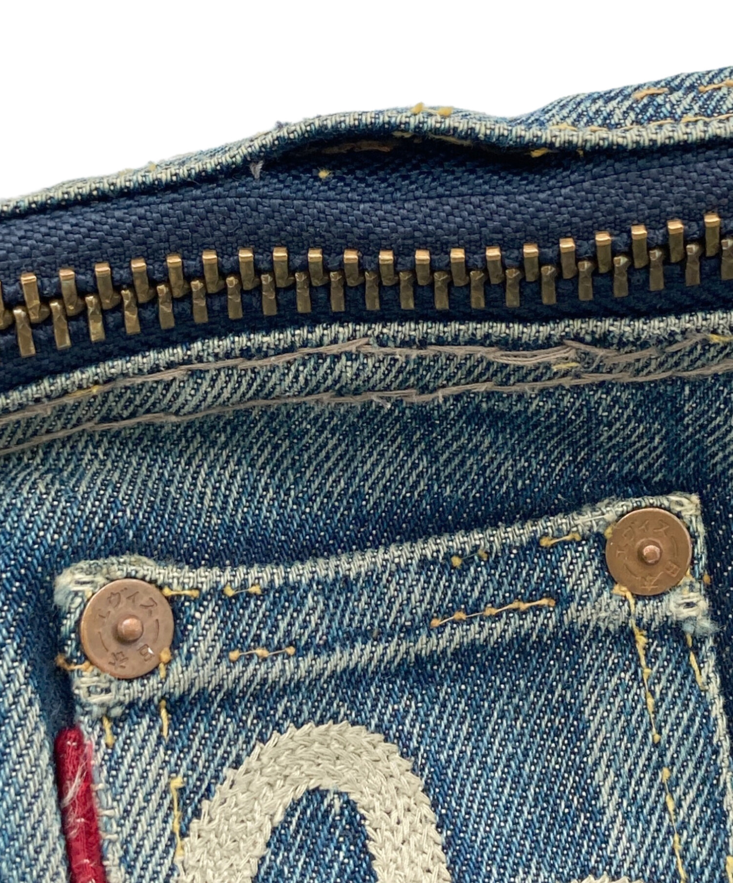 中古・古着通販】EVISU (エヴィス) デニムボディーバッグ インディゴ