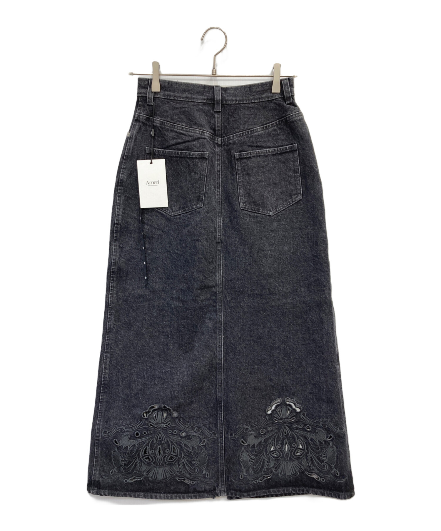 中古・古着通販】Ameri (アメリ) UND CUTWORK EMBROIDERY DENIM SKIRT
