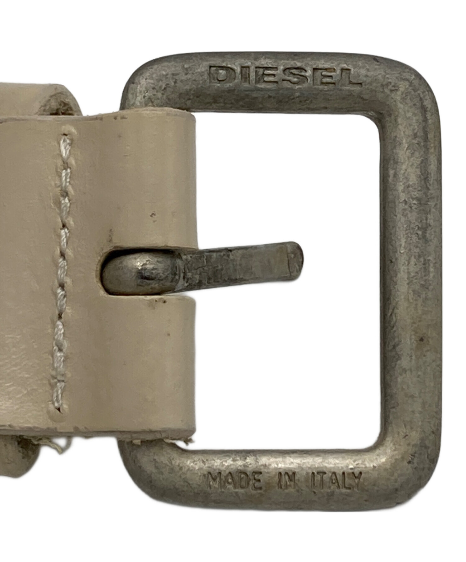 中古・古着通販】DIESEL (ディーゼル) レザーベルト アイボリー