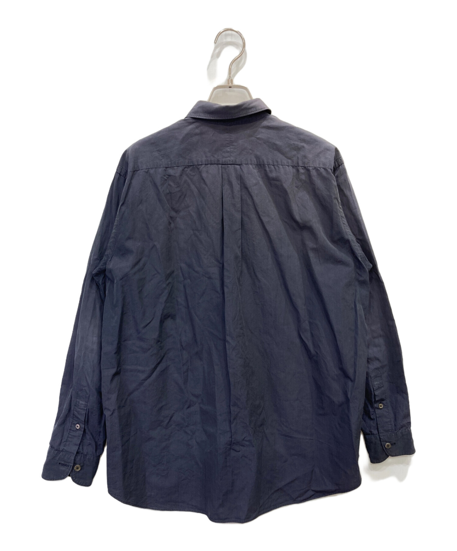 中古・古着通販】COMOLI (コモリ) 長袖シャツ ネイビー サイズ:S