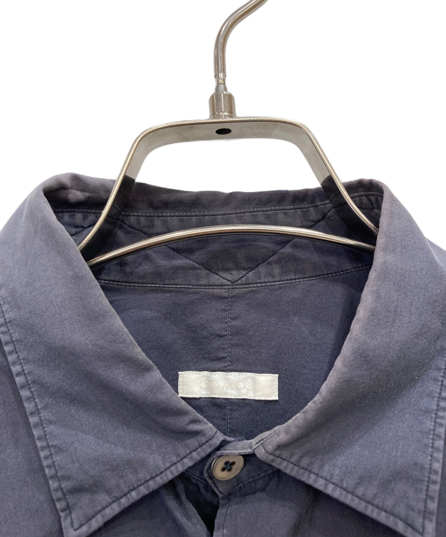 中古・古着通販】COMOLI (コモリ) 長袖シャツ ネイビー サイズ:S