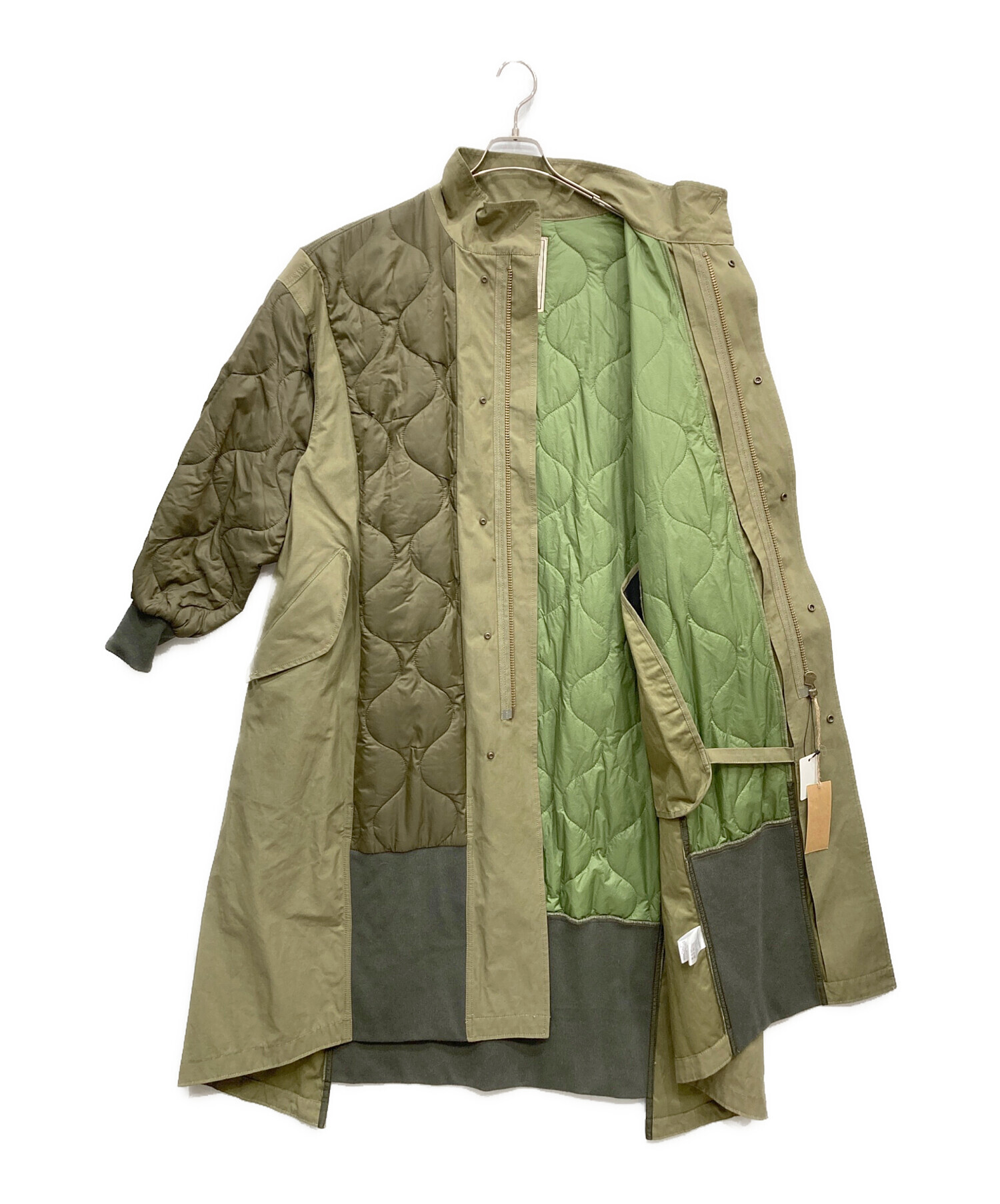 中古・古着通販】etsinta (エシンタ) 切替マキシミリタリーコート
