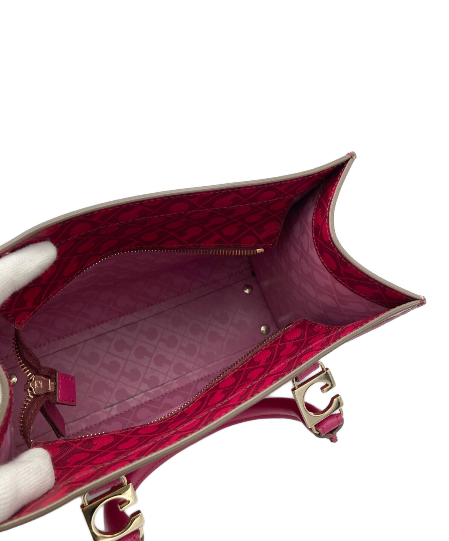 中古・古着通販】GHERARDINI (ゲラルディーニ) ハンドバッグ ピンク