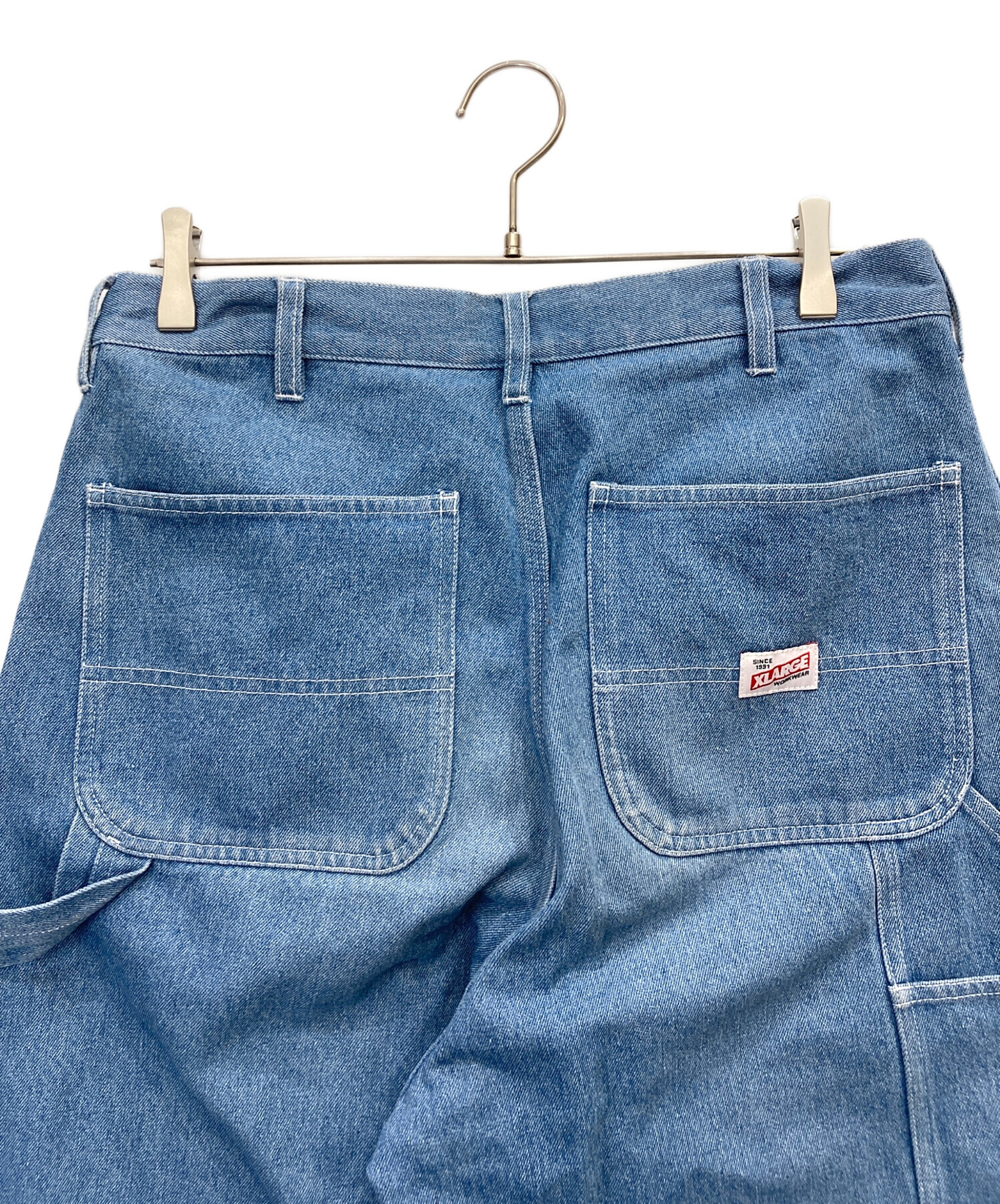 Cherry ブルー ダブルニーエイジングデニムパンツ 中古・古着通販】X-LARGE (エクストララージ) ダブルニー デニムパンツ