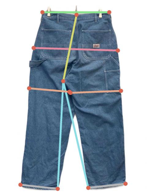 中古・古着通販】X-LARGE (エクストララージ) ダブルニー デニムパンツ