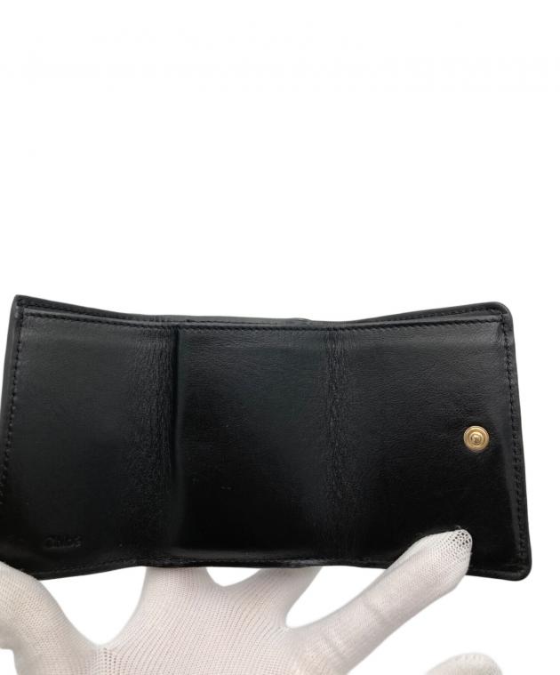 中古・古着通販】Chloe (クロエ) 3つ折り財布 ブラック｜ブランド