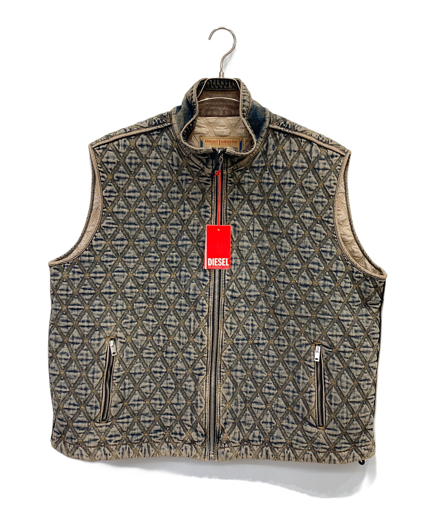 中古・古着通販】DIESEL (ディーゼル) ジップアップデニムベスト 
