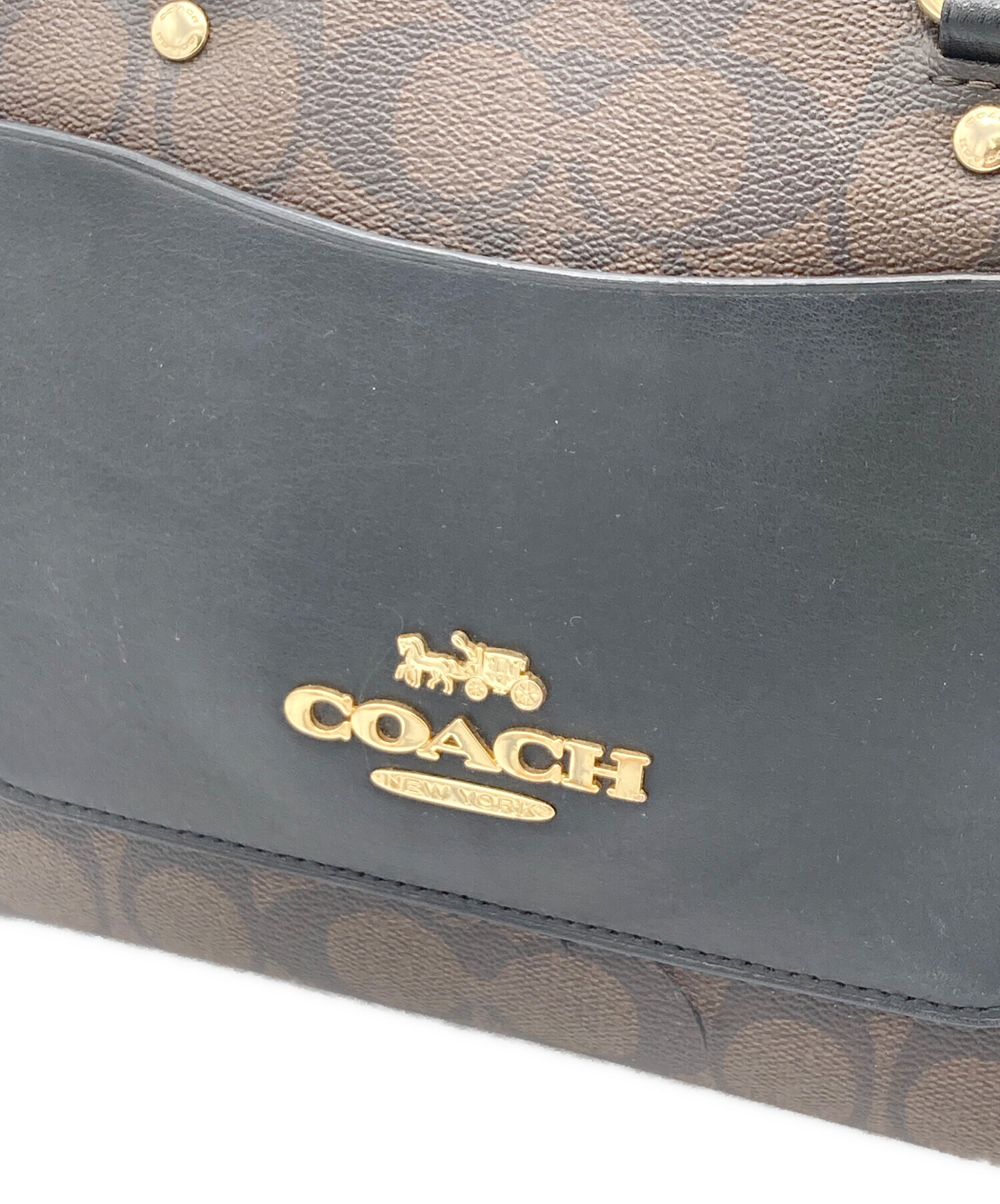 中古・古着通販】COACH (コーチ) 2WAYバッグ ブラウン｜ブランド・古着