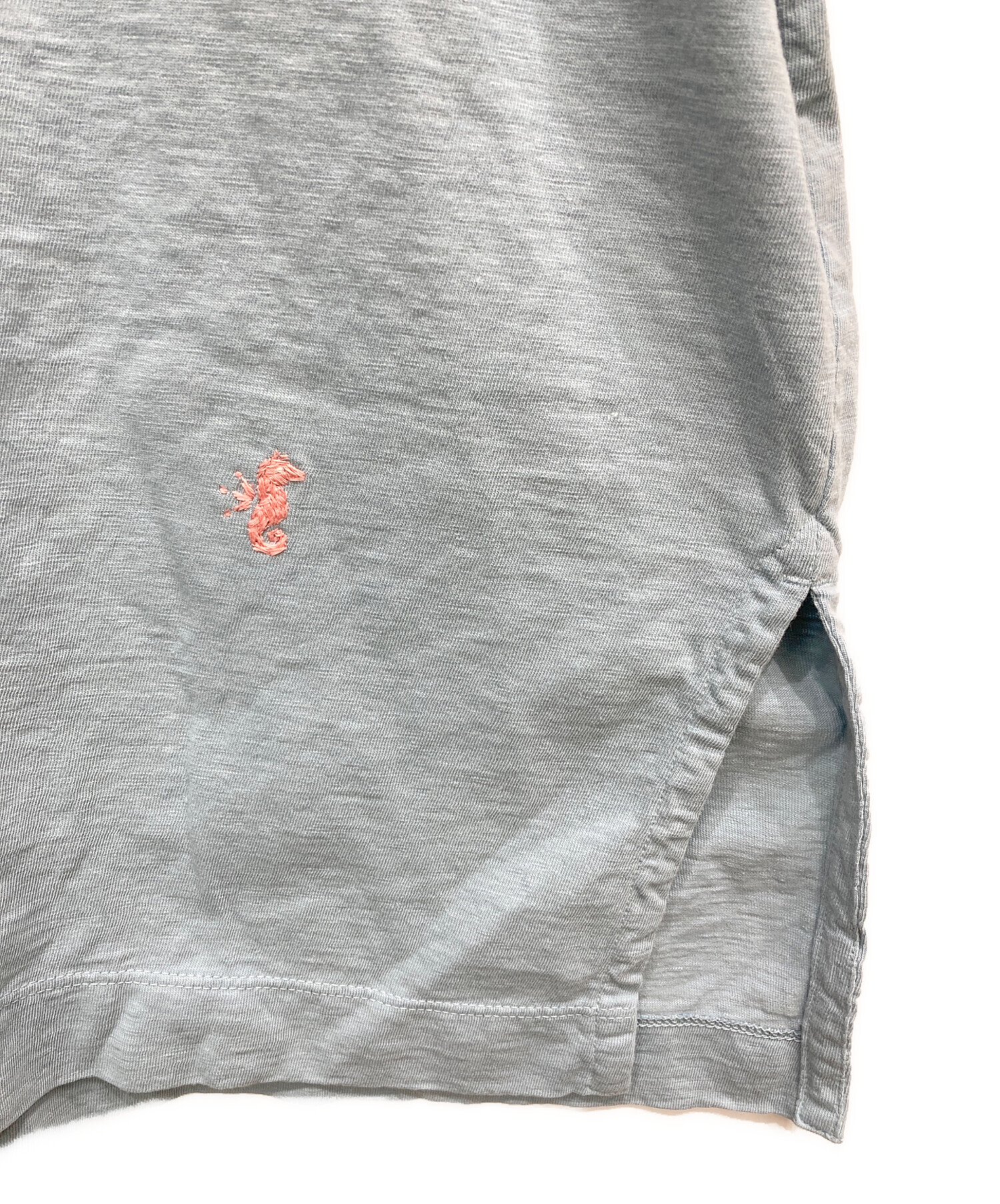 45R タツノオトシゴ刺繍 半袖シャツ 中古・古着通販】45R (フォーティファイブ・アール) タツノオトシゴ