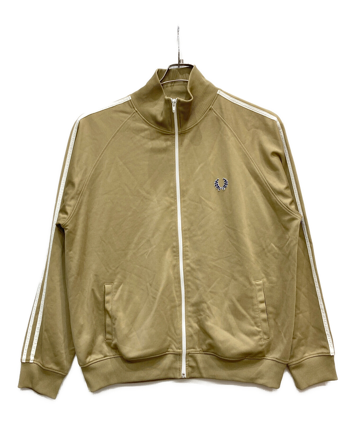 FRED PERRY トラックジャケット ベージュ XL 中古・古着通販】FRED PERRY (フレッドペリー) ジャケット ベージュ