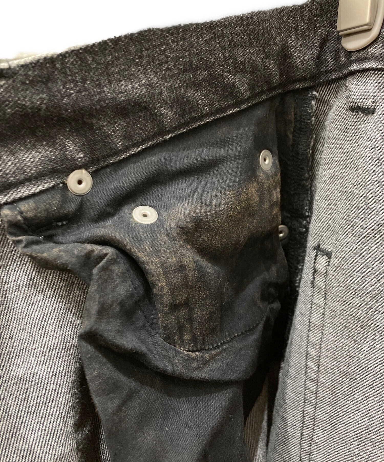 中古・古着通販】AMERI (アメリ) PAINT MOTIF PRINT DENIM PANTS