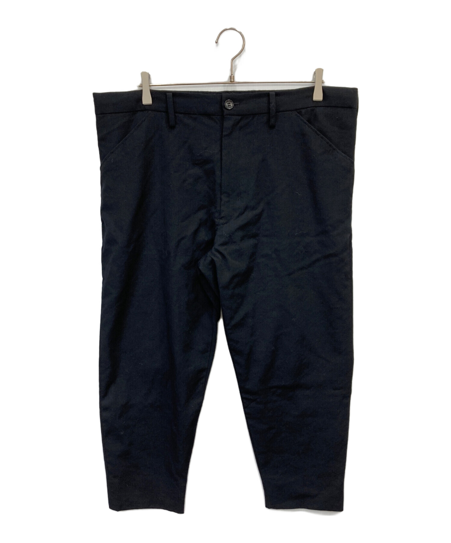 【希少・美品】GANRYU／ウールギャバジン サマーウール／スラックスパンツ／L 中古・古着通販】GANRYU (ガンリュウ) ウールギャバジンイージー