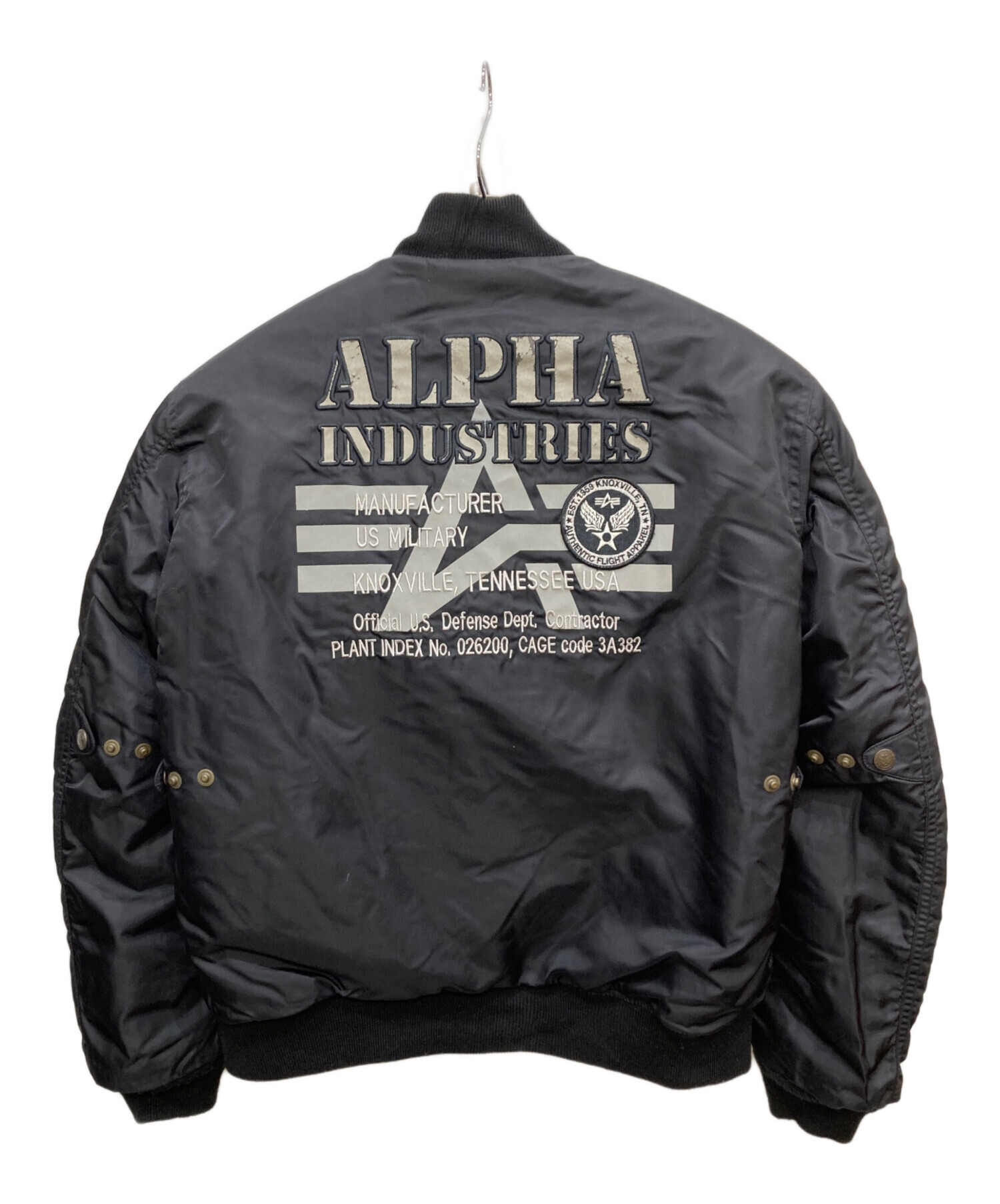 中古・古着通販】ALPHA (アルファ) MA-1 ALVA-1611W ブラック サイズ:M
