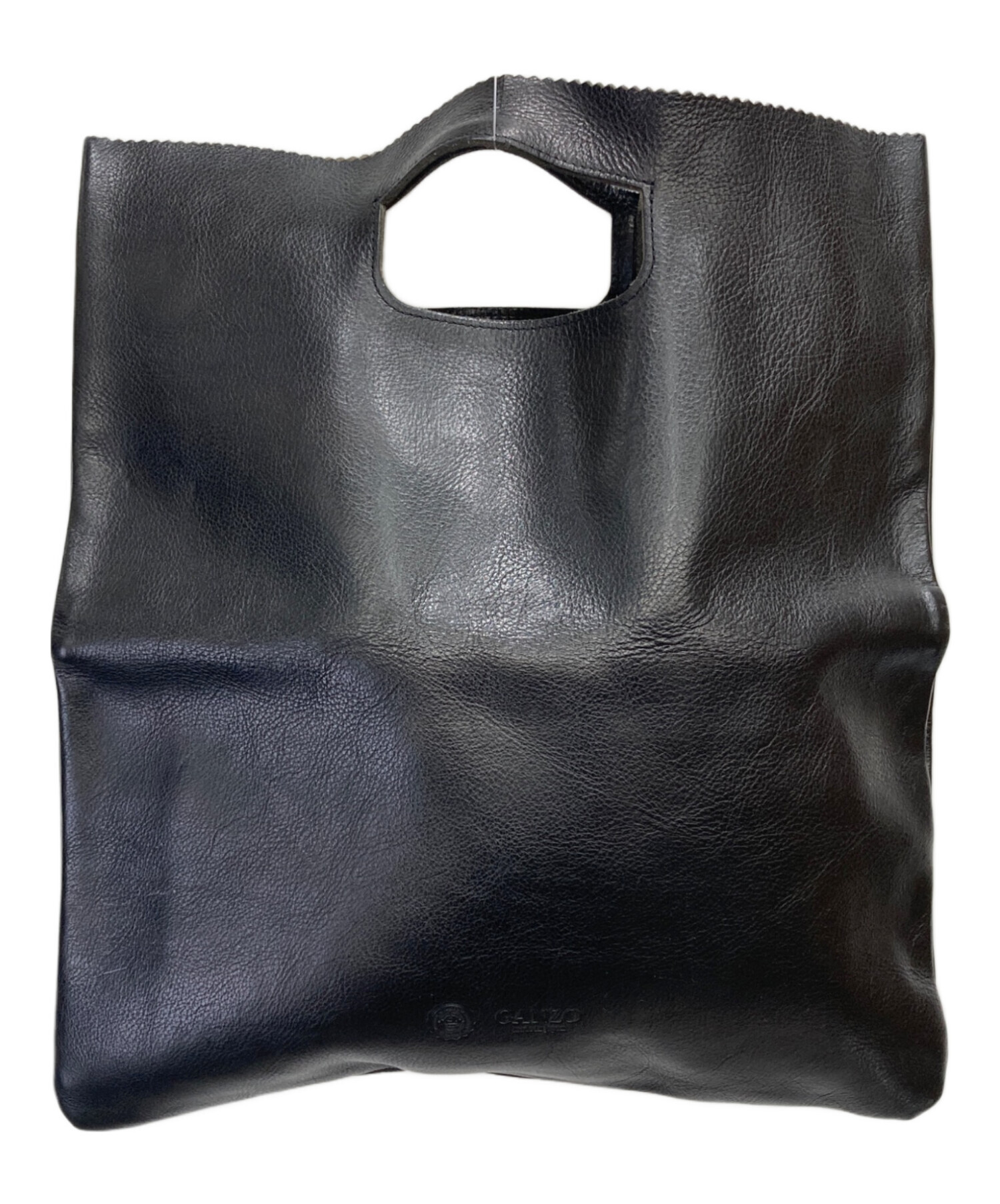 【未使用品】ganzo 黒レザークラッチバック 中古・古着通販】GANZO (ガンゾ) レザークラッチバッグ ブラック