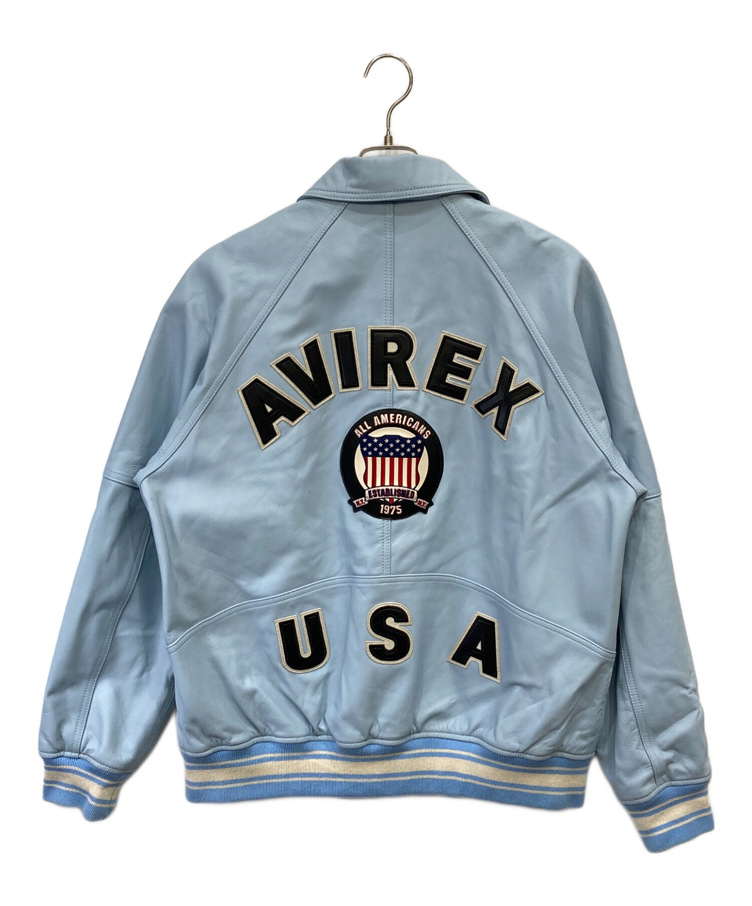 中古 AVIREX SIGNATUR VARSITY JACKET 中古・古着通販】AVIREX (アヴィレックス) LIGHT SIGNATURE VARSITY