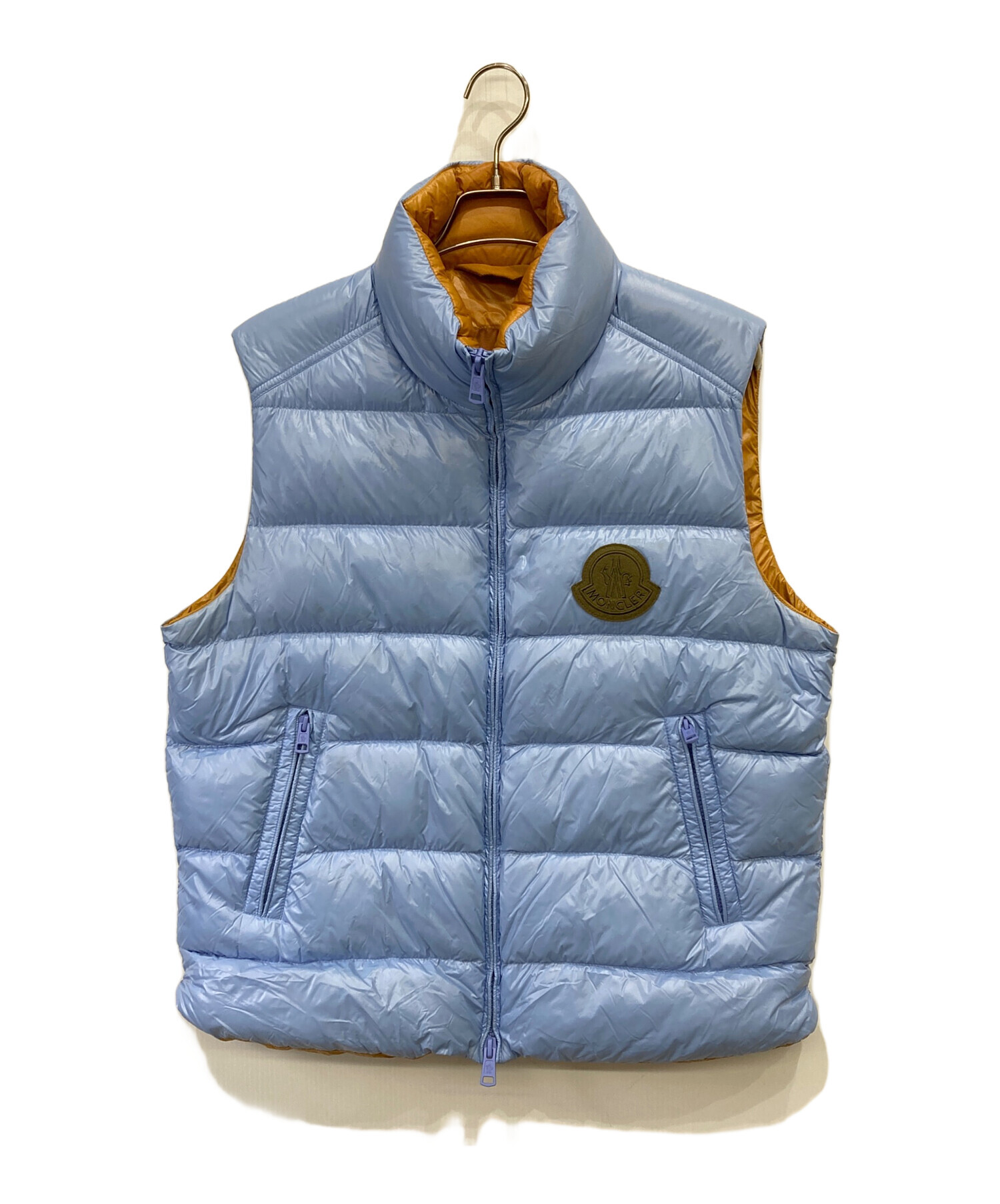 中古・古着通販】MONCLER (モンクレール) ダウンベスト ブルー サイズ