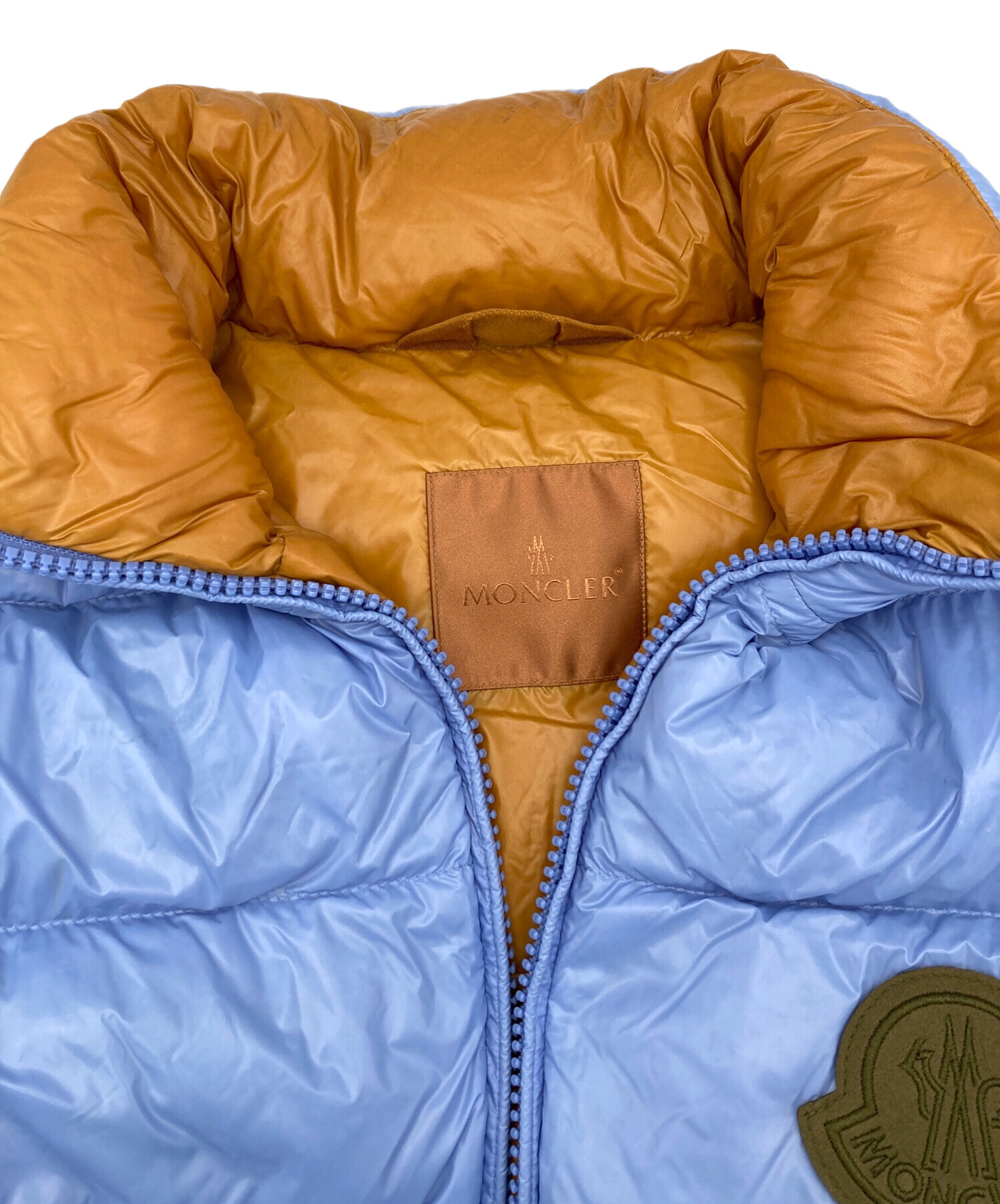 中古・古着通販】MONCLER (モンクレール) ダウンベスト ブルー サイズ
