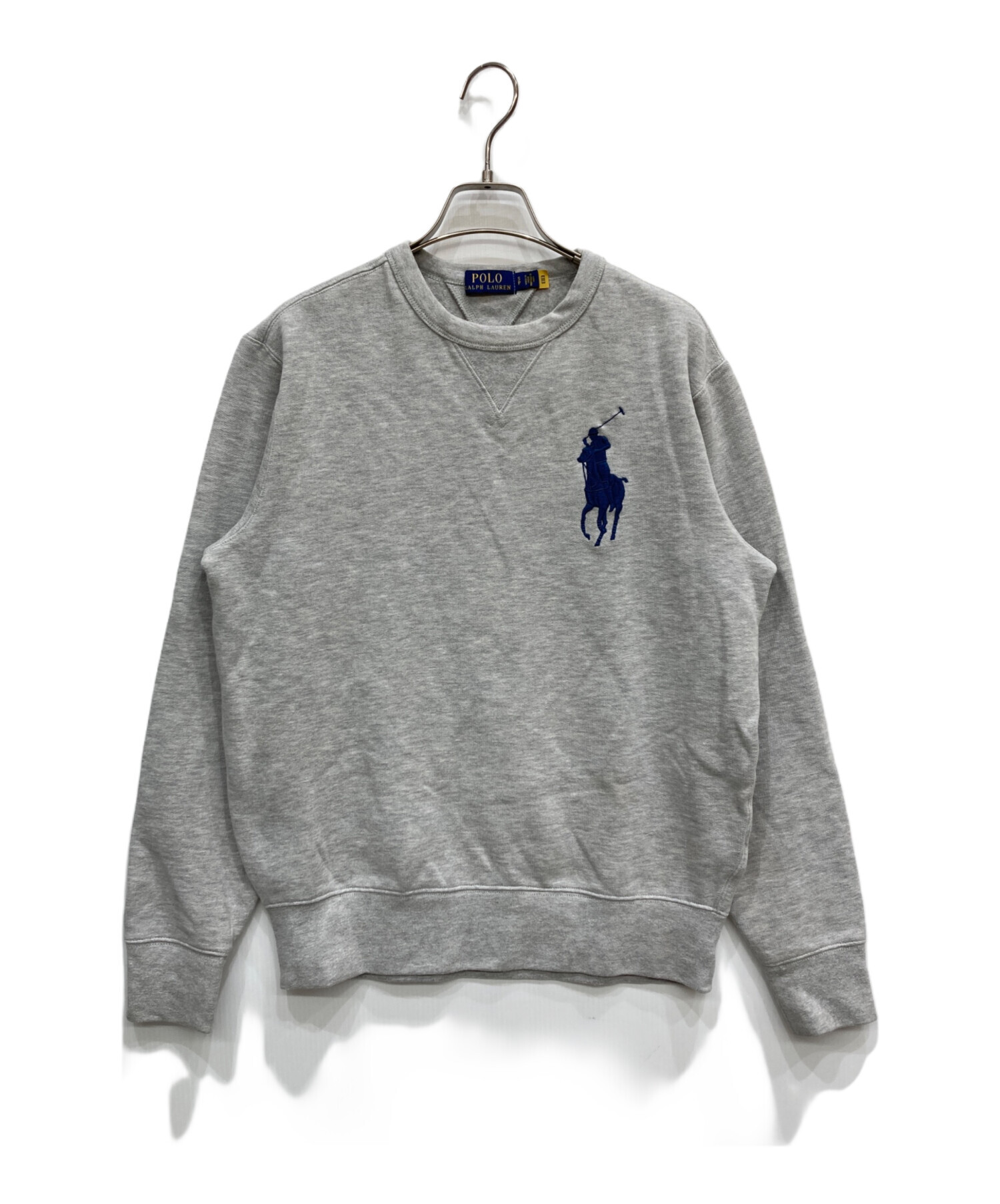 ポロラルフローレン スウェット トレーナー　グレー ポニー刺繍 近年 SP 中古・古着通販】POLO RALPH LAUREN (ポロ・ラルフローレン) ビッグ