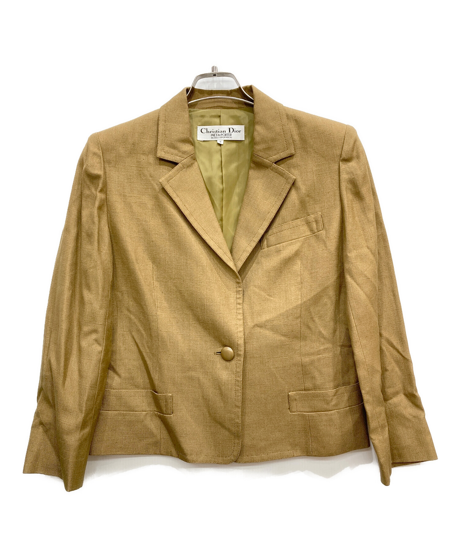 クリスチャンディオール　セットアップ　カーキ 中古・古着通販】Christian Dior (クリスチャン ディオール