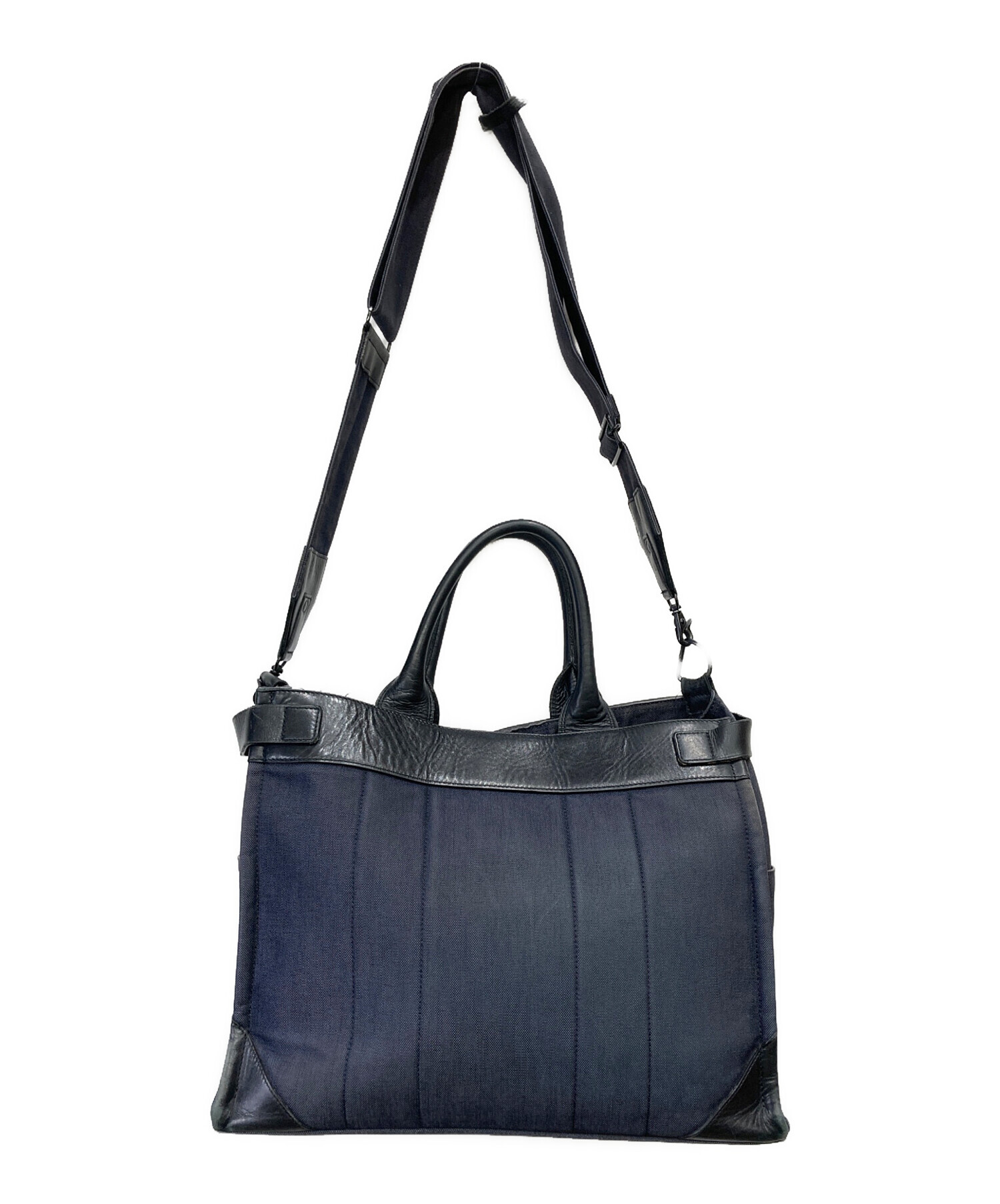 中古・古着通販】PORTER (ポーター) FORK 2WAY TOTE BAG(L) ネイビー