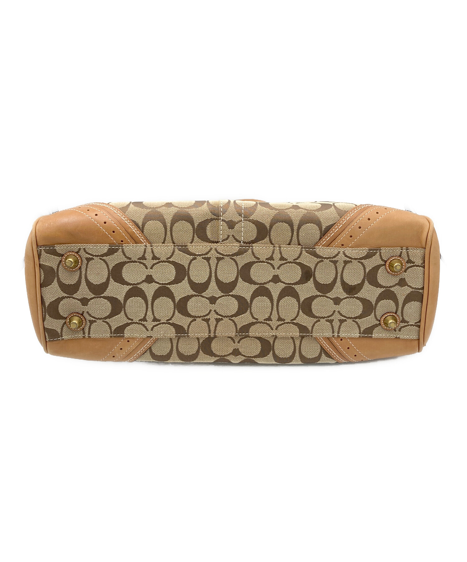 中古・古着通販】COACH (コーチ) ハンドバッグ ブラウン｜ブランド 