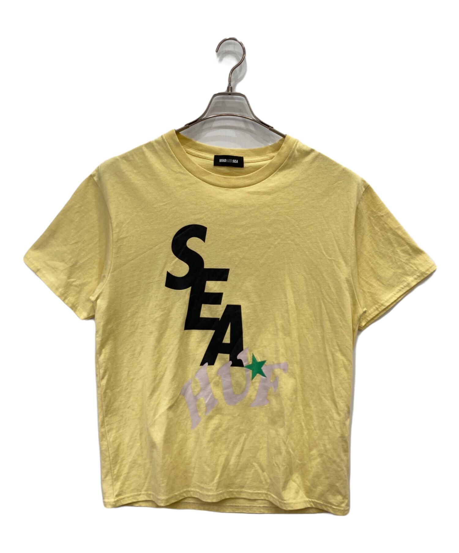 中古・古着通販】WIND AND SEA (ウィンダンシー) Tシャツ イエロー