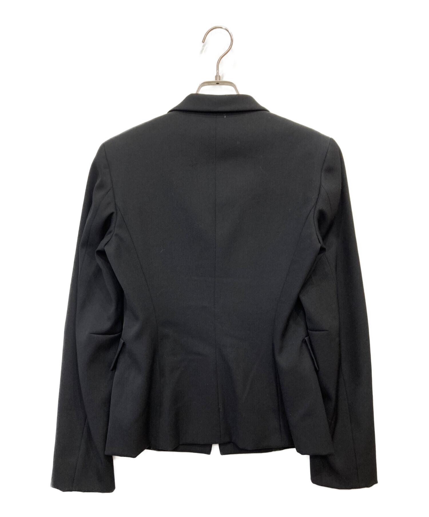 【美品】GUCCI テーラードジャケット　フリーダ期　グッチ　黒　無地 中古・古着通販】GUCCI (グッチ) ダブルフラップテーラードジャケット