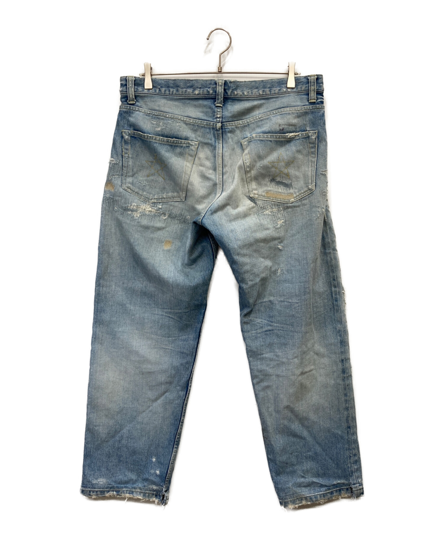 中古・古着通販】NEXUSVII (ネクサスセブン) DAMAGED LOOSE DENIM 