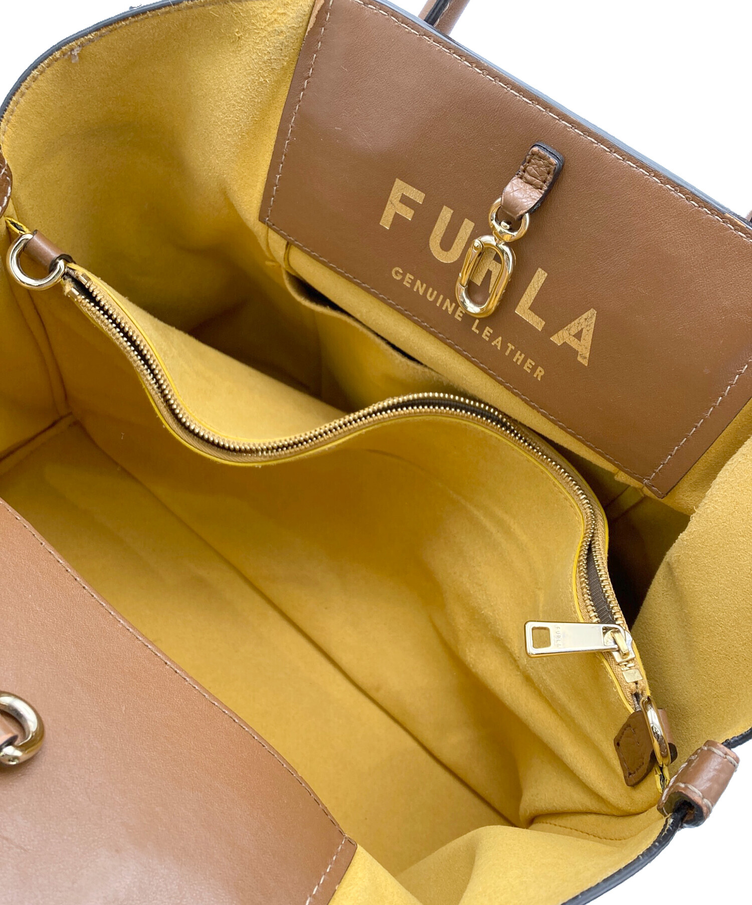 中古・古着通販】FURLA (フルラ) 2WAYバッグ ブラウン｜ブランド・古着