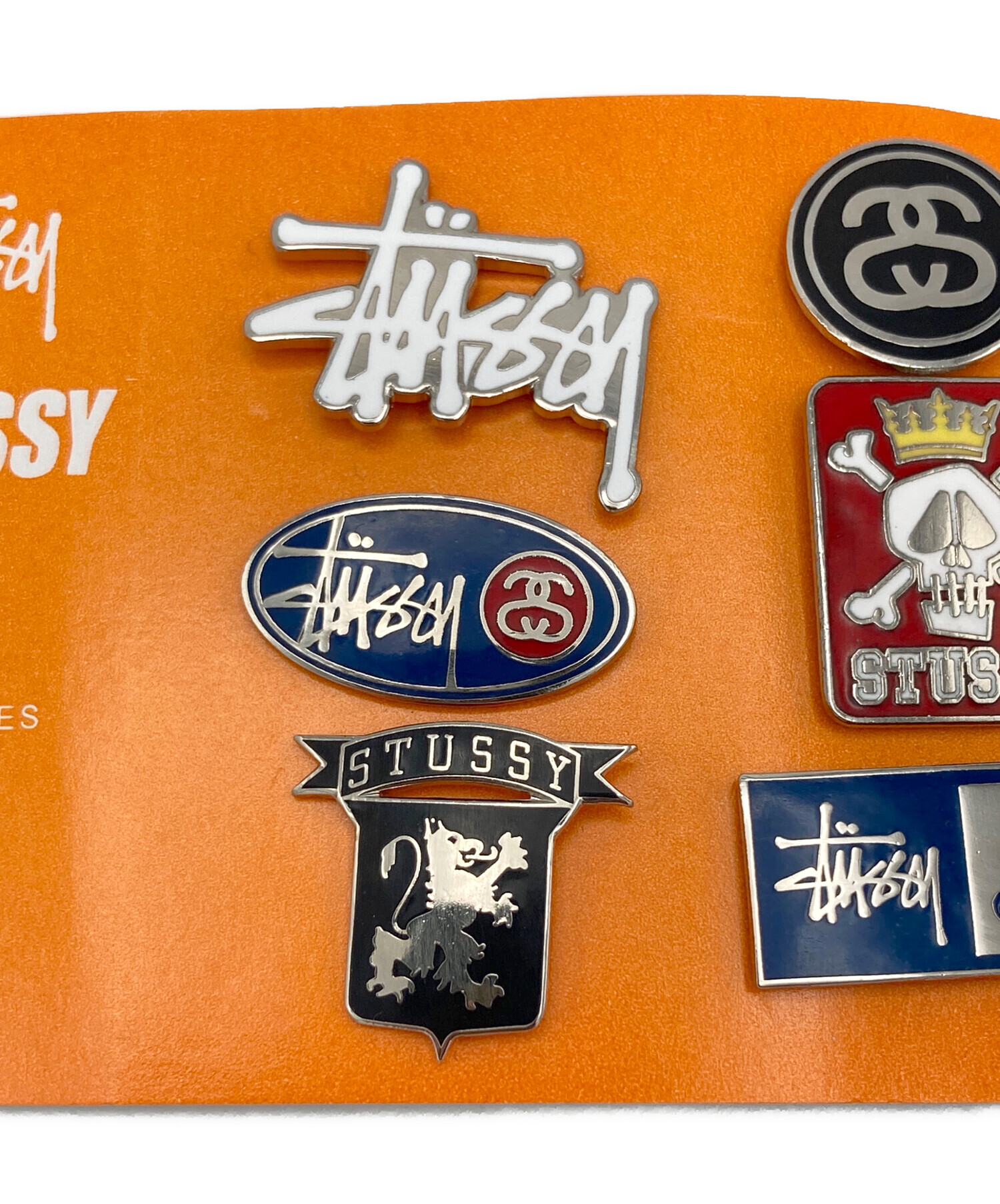 中古・古着通販】stussy (ステューシー) ピンバッジ6点セット 