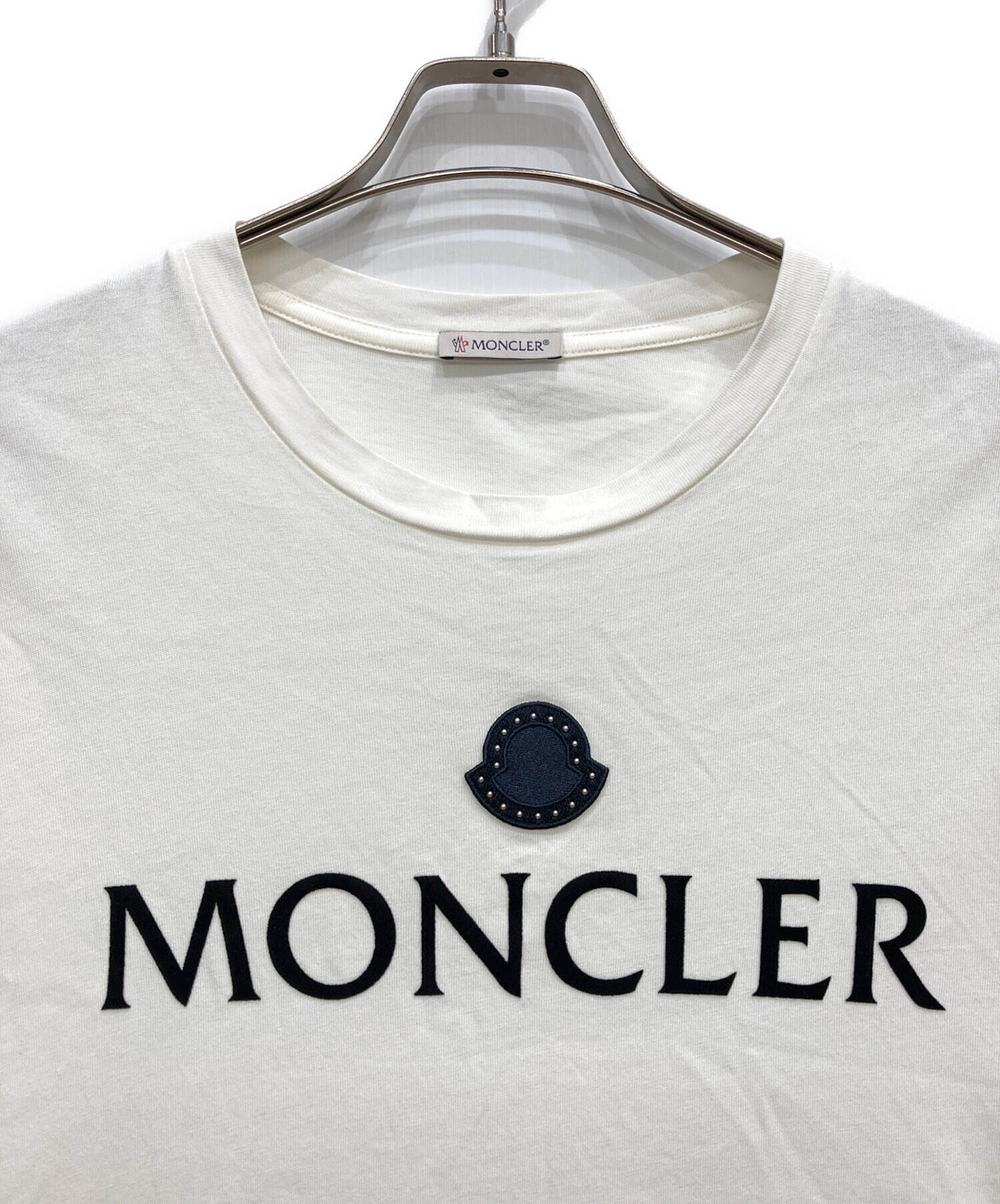 中古・古着通販】MONCLER (モンクレール) フロッキーロゴ SS TSHIRT