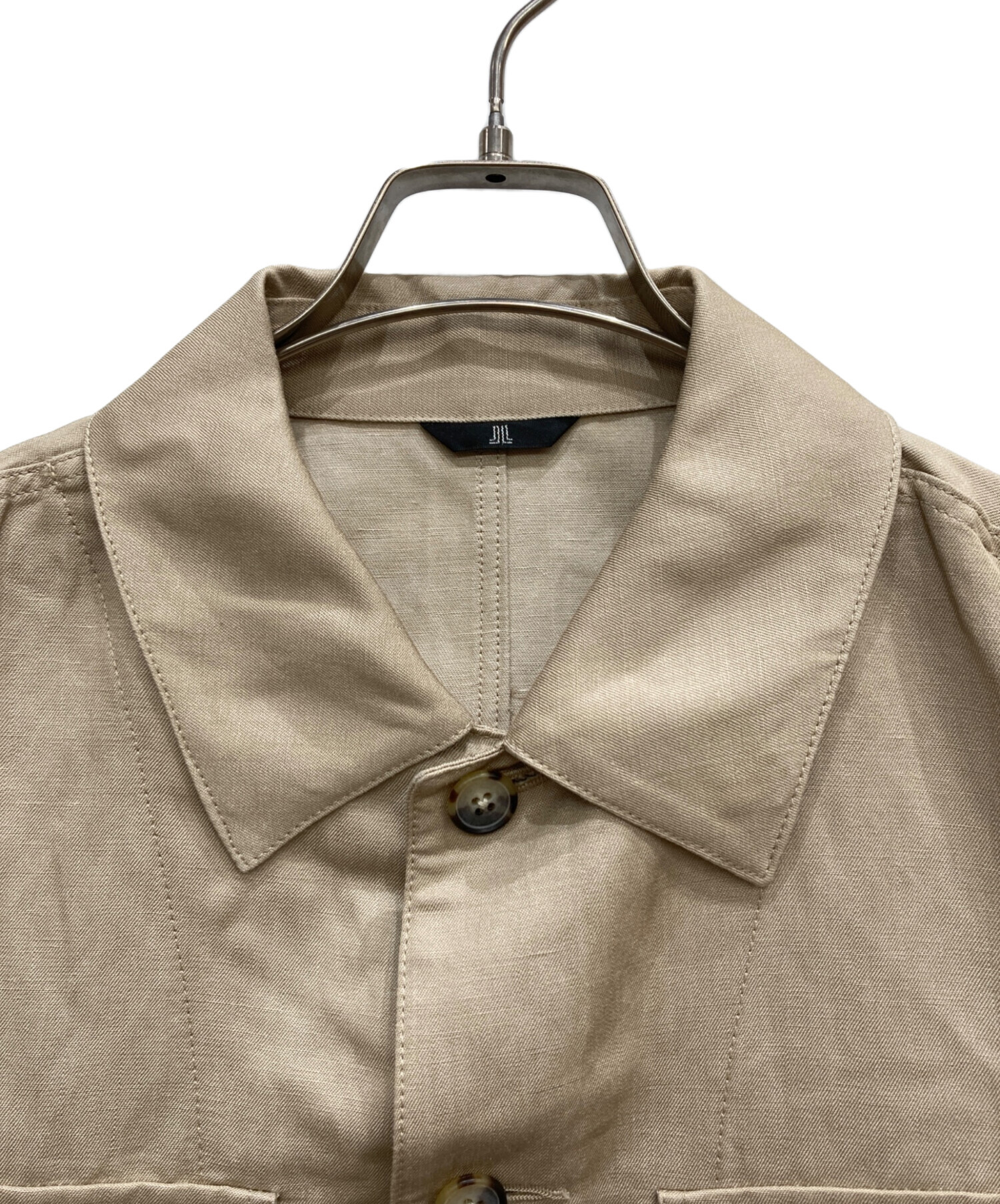 LANVIN - LANVIN ランバン カジュアルジャケット S ベージュ 【古着】【中古】 中古・古着通販】LANVIN COLLECTION (ランバンコレクション) リネン