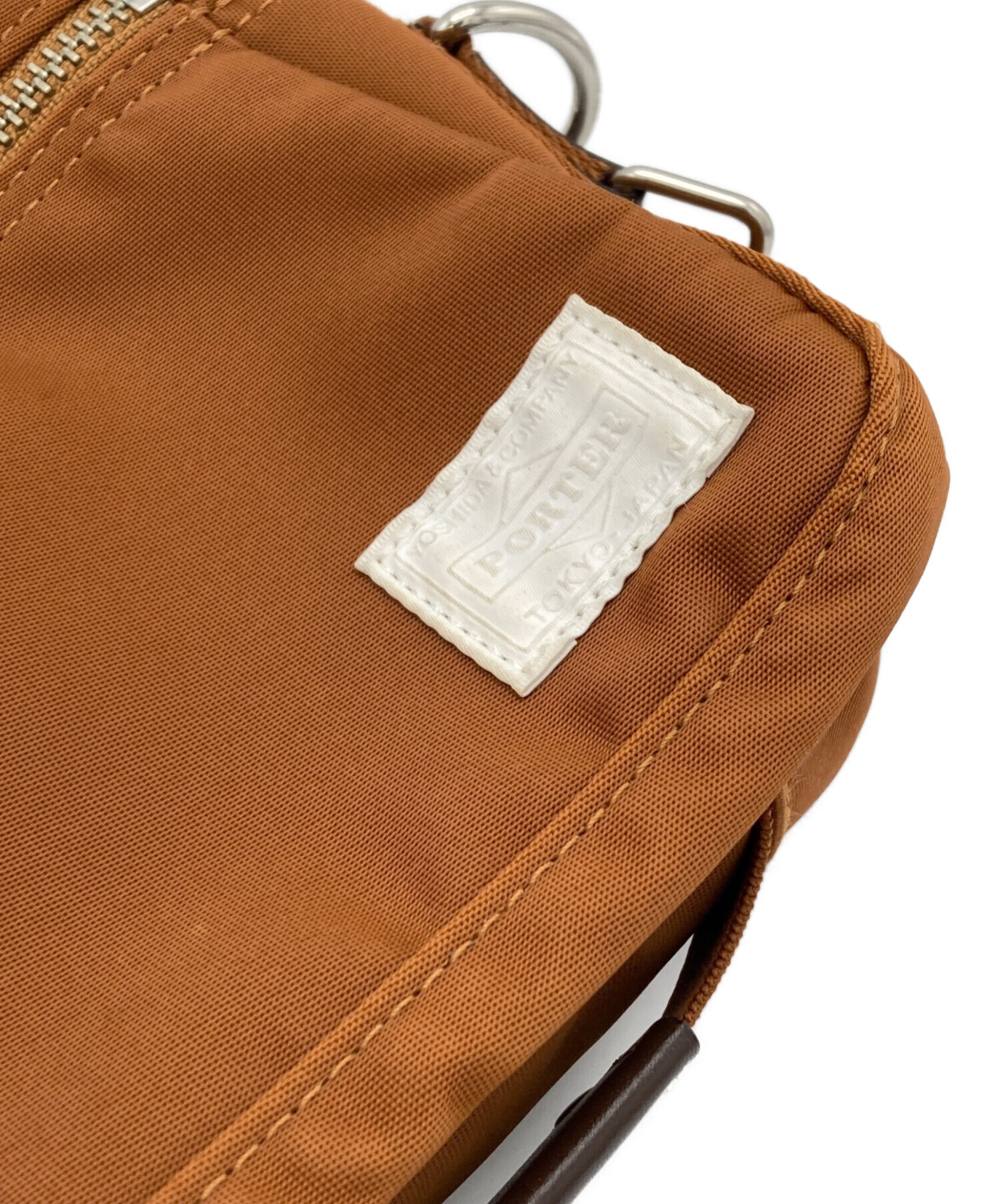 中古・古着通販】PORTER (ポーター) ショルダーバッグ オレンジ