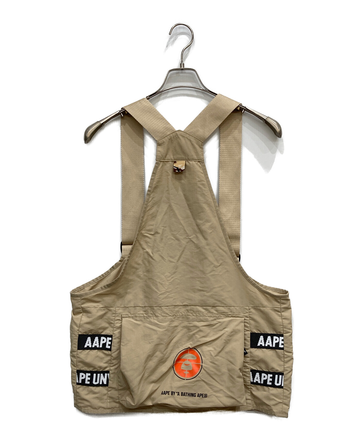 ＊エイプ AAPE BY A BATHING APE フィッシング ベスト F 中古・古着通販】AAPE BY A BATHING APE (エーエイプ バイ ア